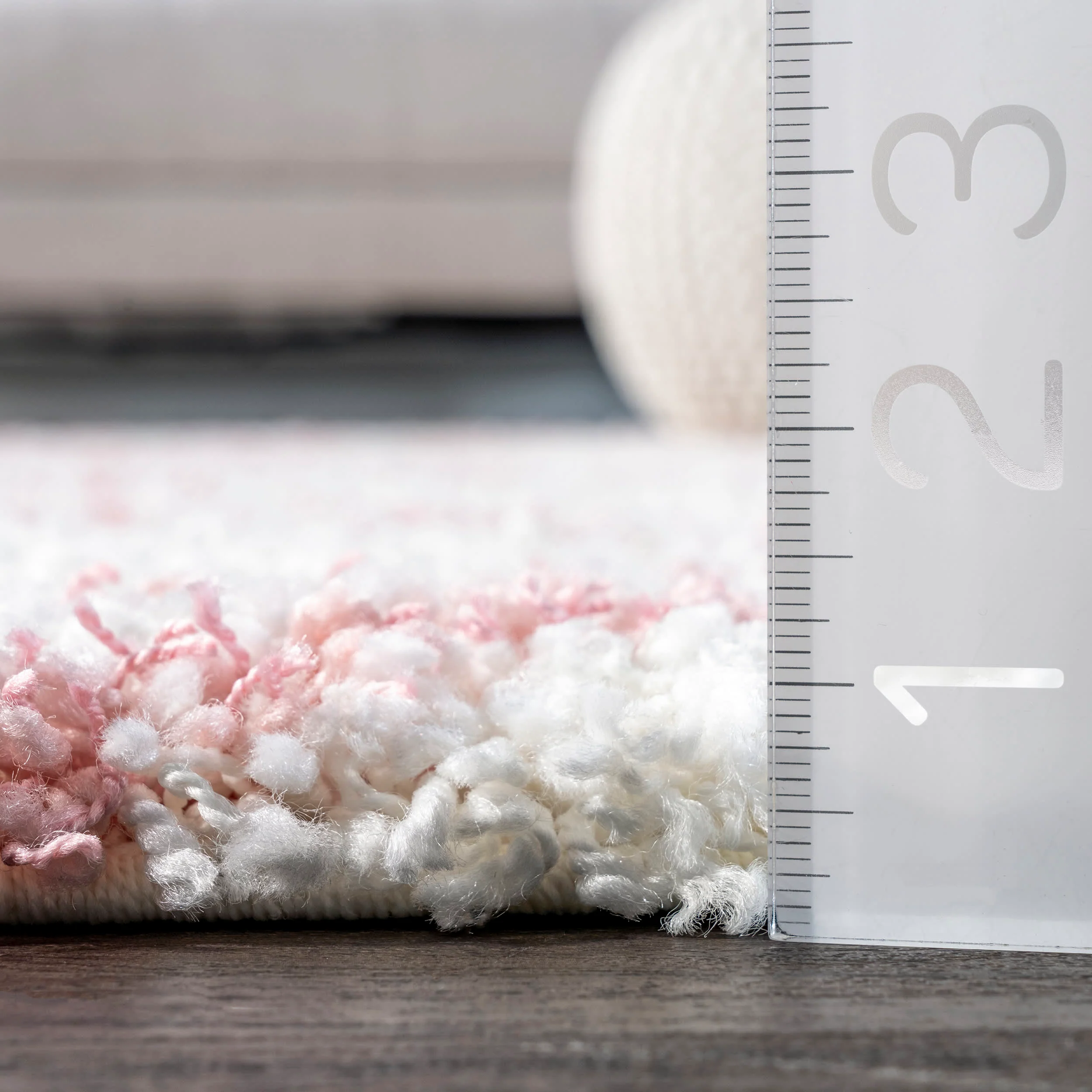 Double Diamond Shag Rug | Pink - Image 5