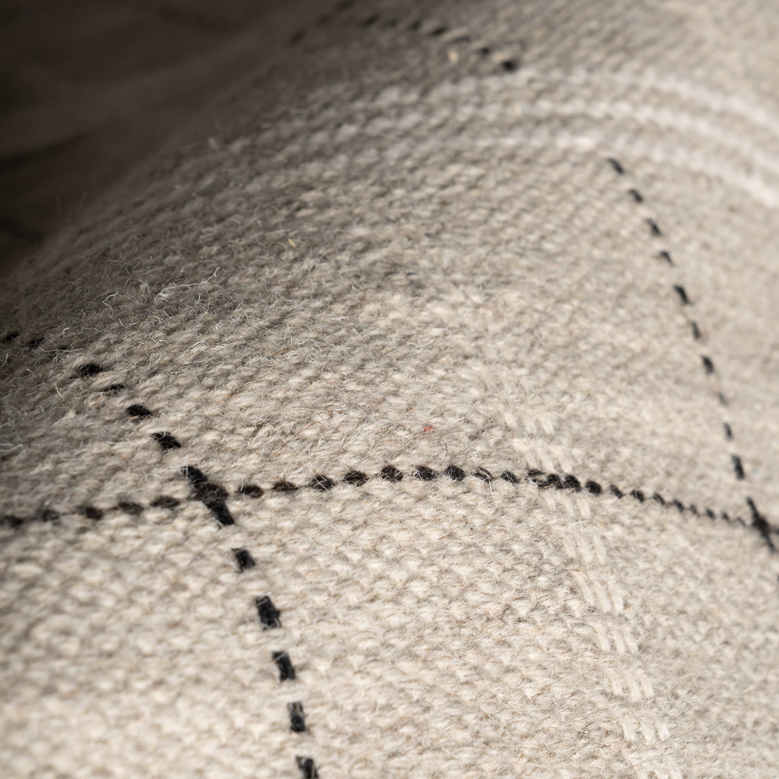 Downing Plaid Wool Rug by Nate Berkus | Grey - Image 3