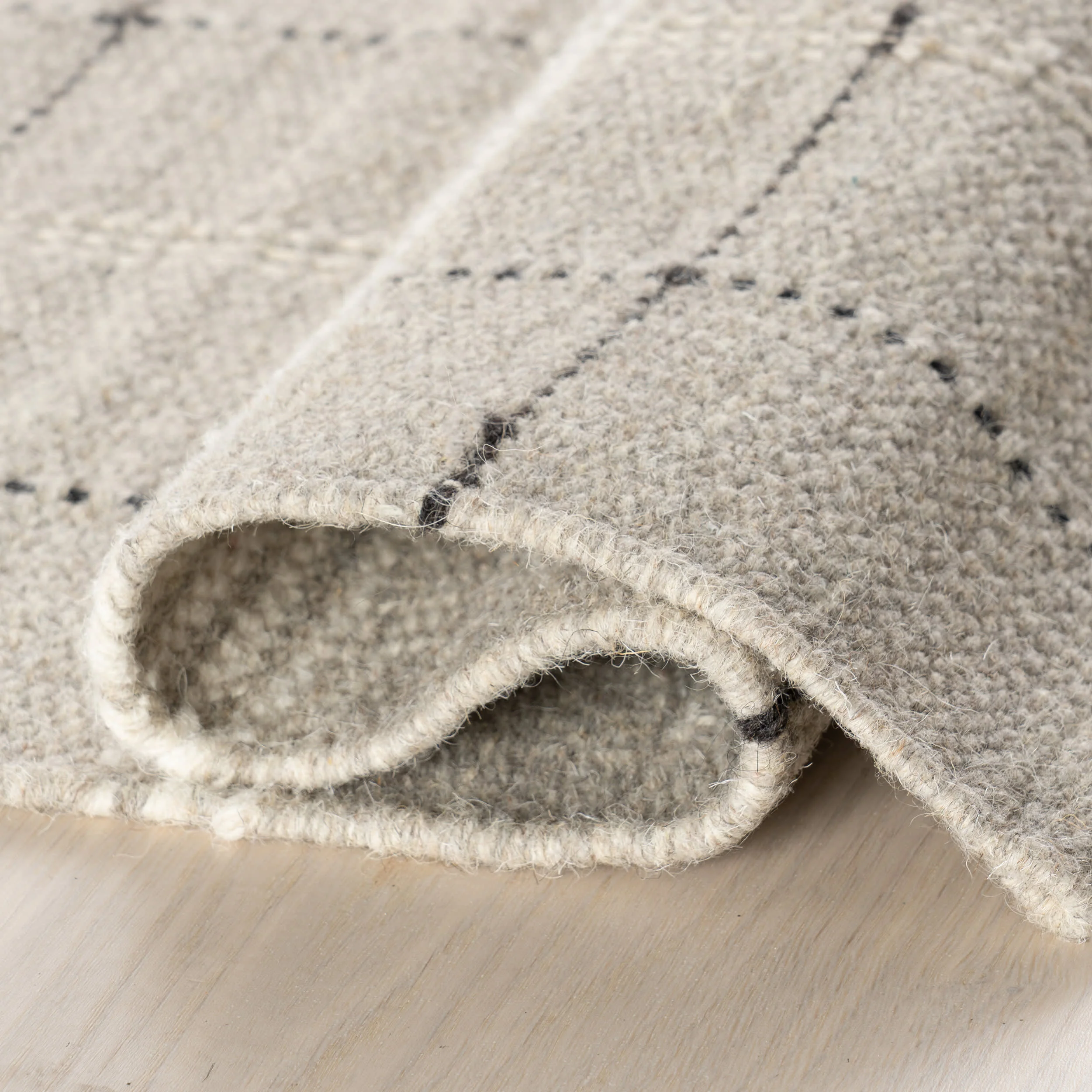 Downing Plaid Wool Rug by Nate Berkus | Grey - Image 8
