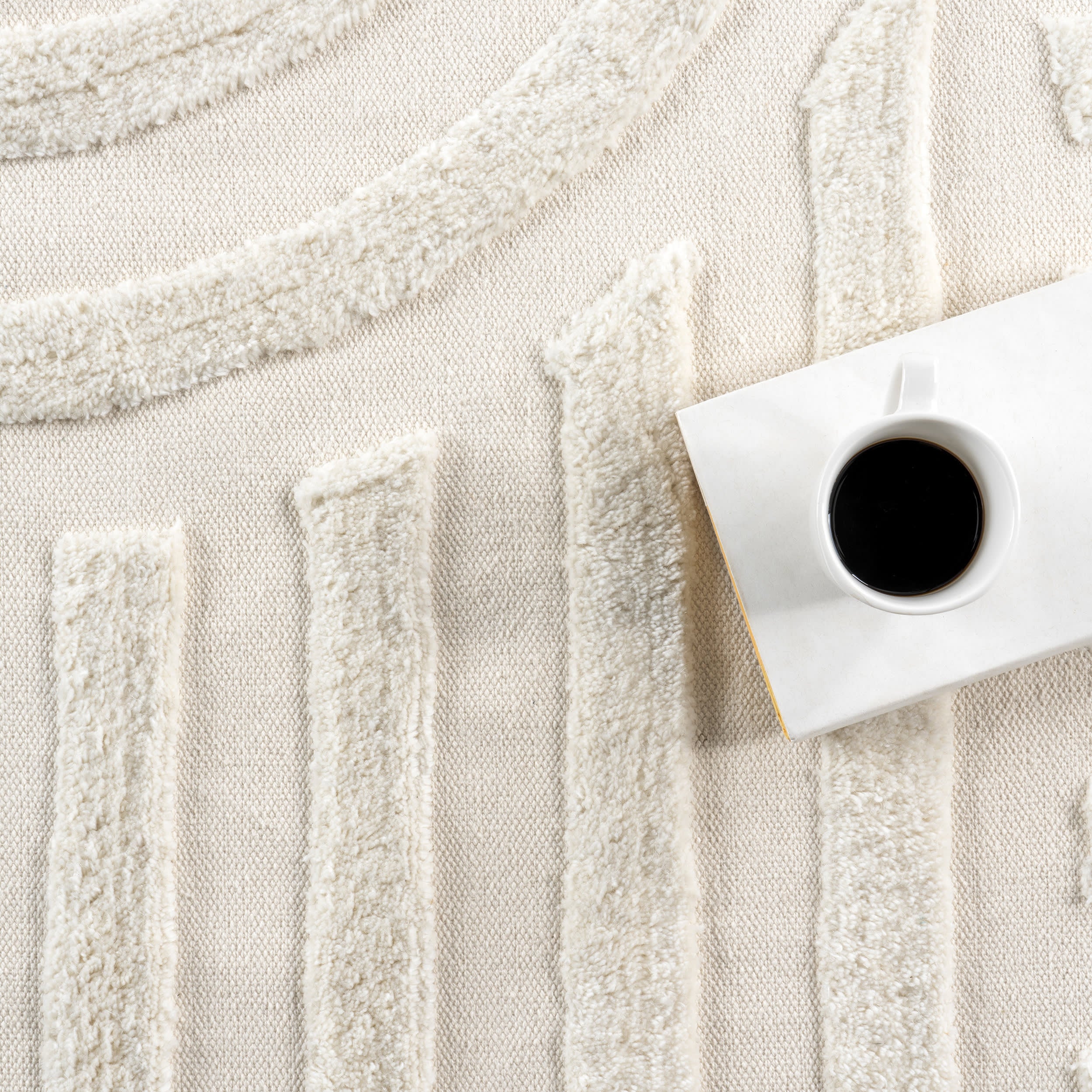 Downtown Textured Rug | Ivory - Image 7