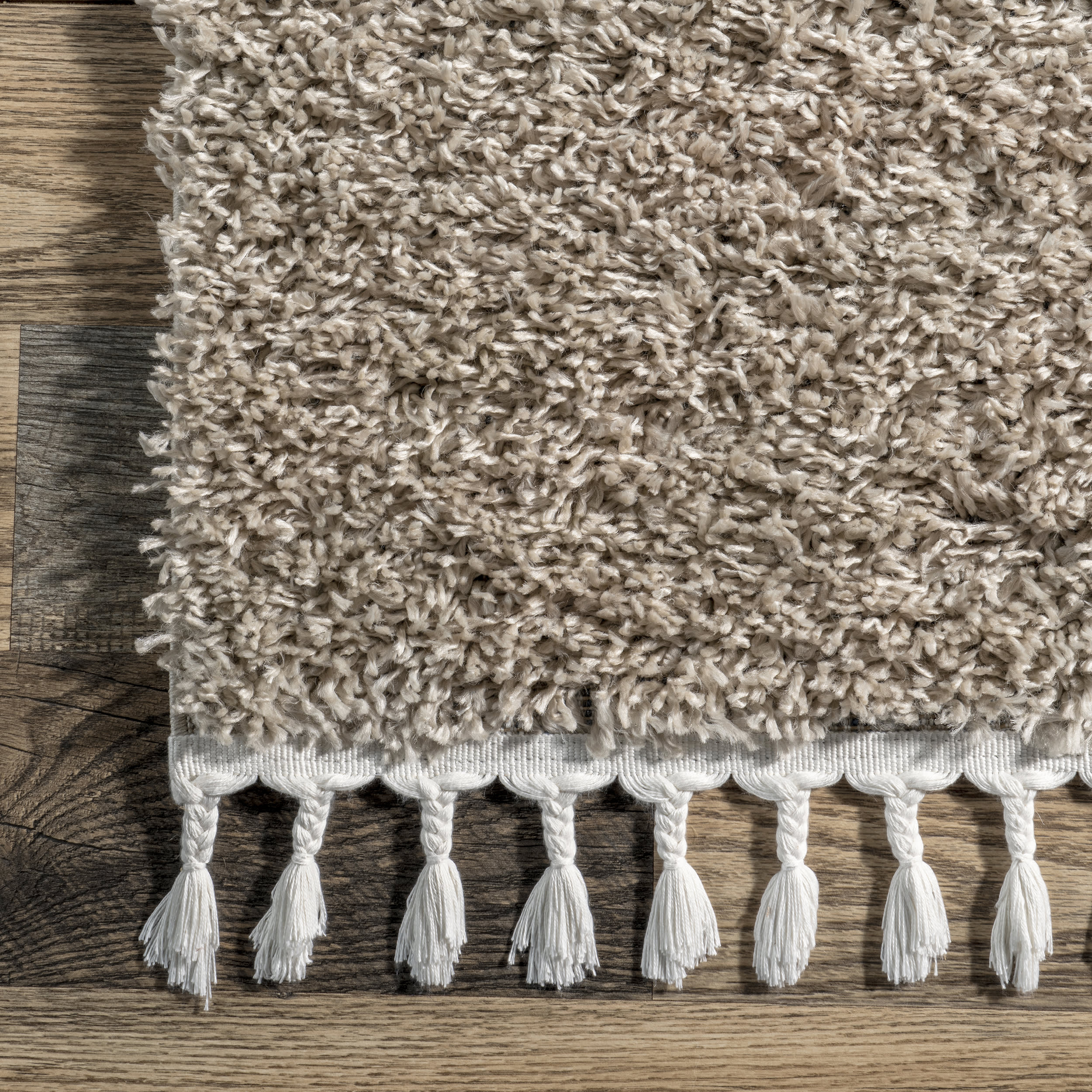 Dream Solid Shag Rug | Beige - Image 3
