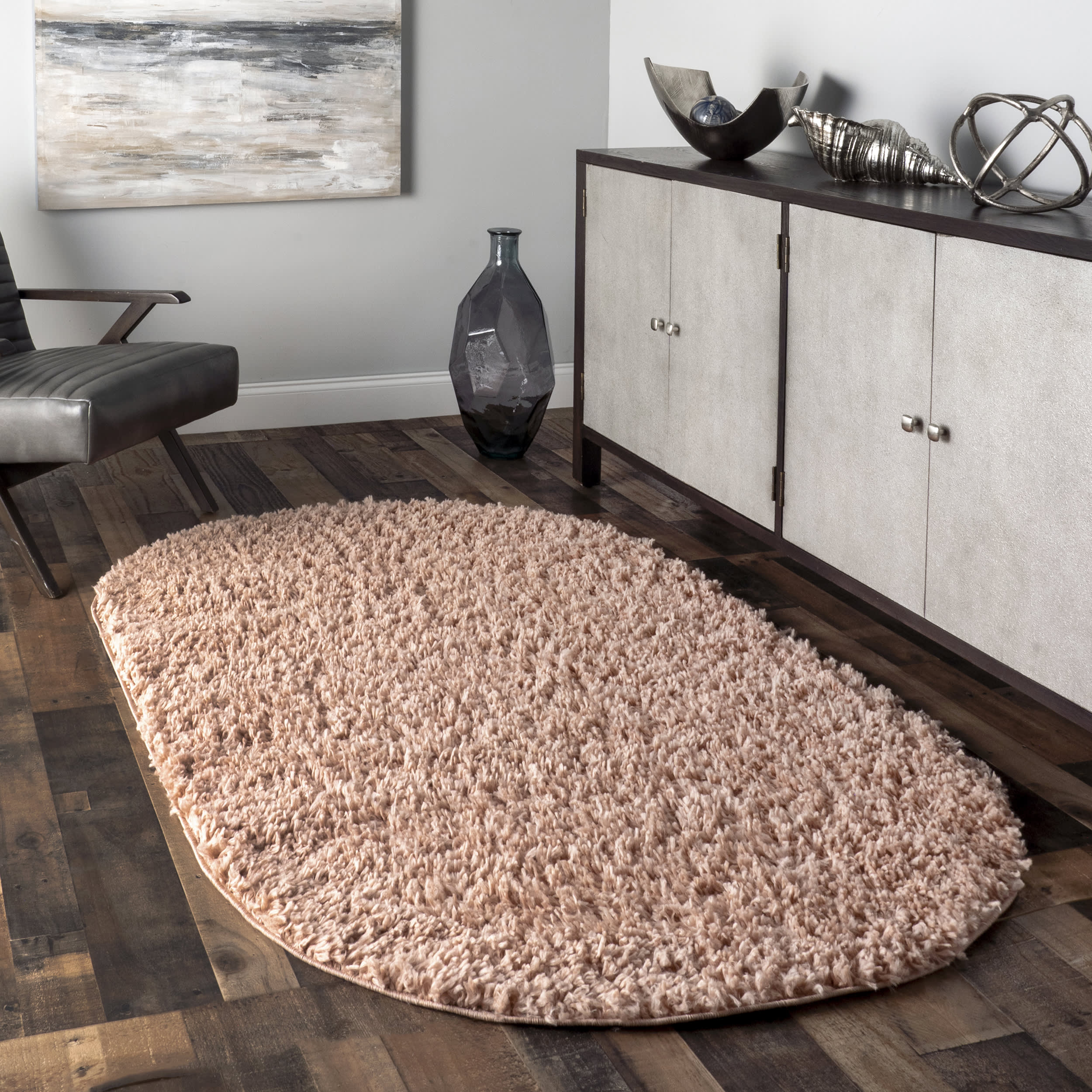Dream Solid Shag Rug | Blush - Image 2