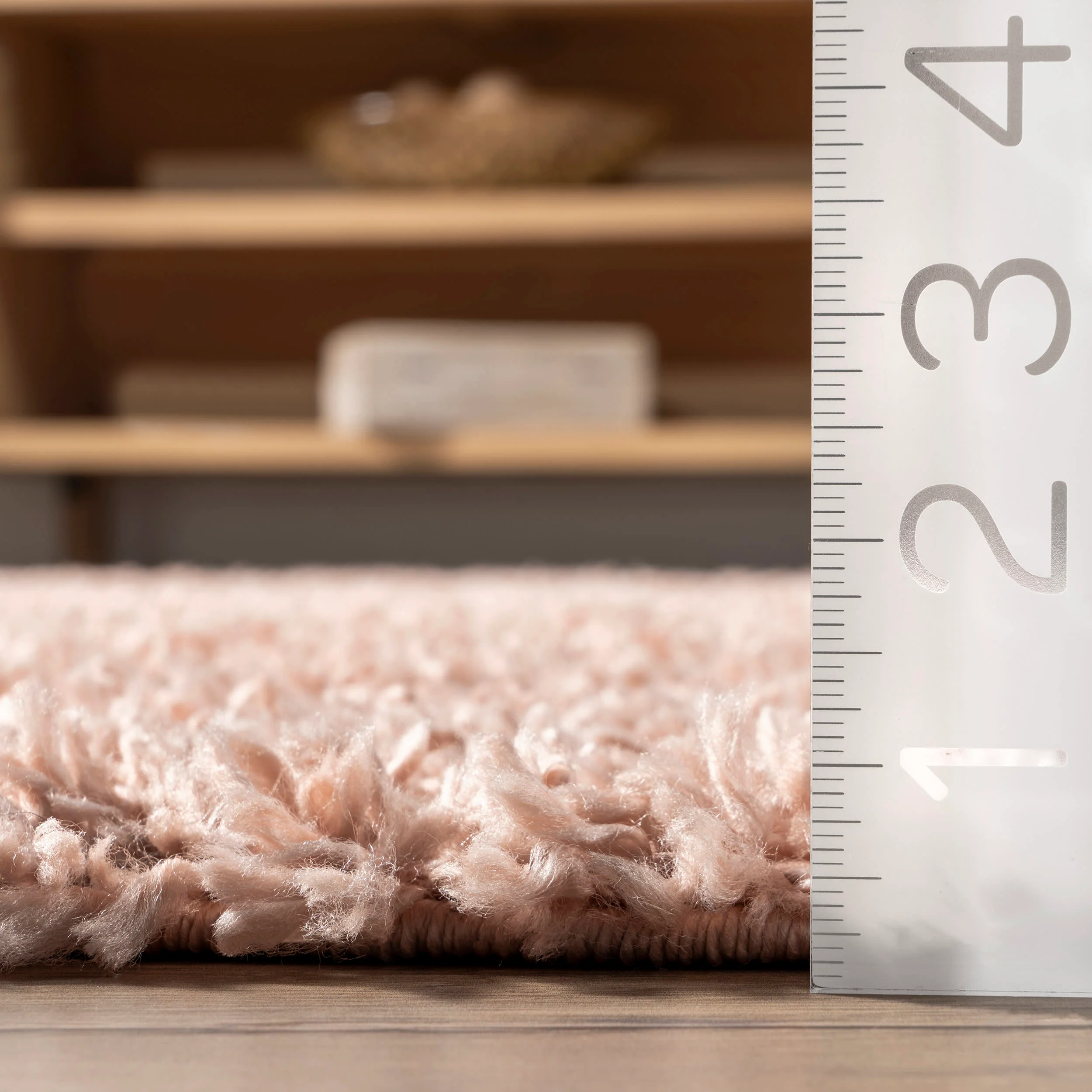 Dream Solid Shag Rug | Blush - Image 5