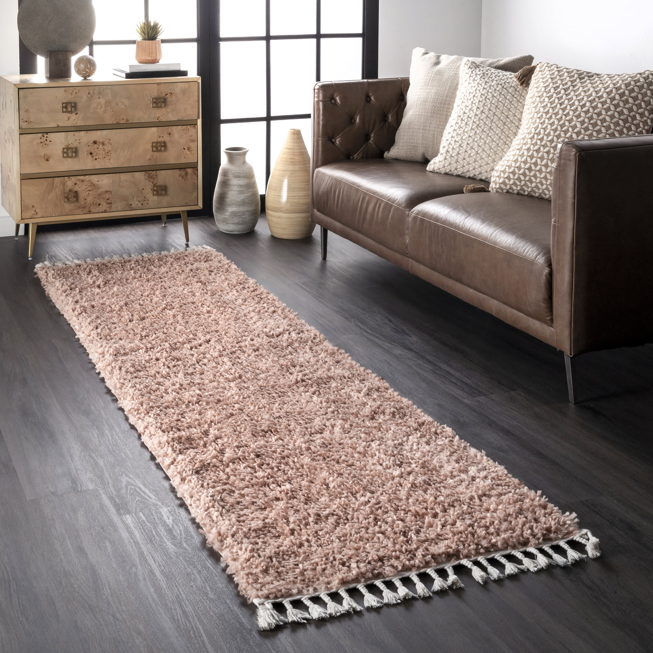 Dream Solid Shag Rug | Blush - Image 2