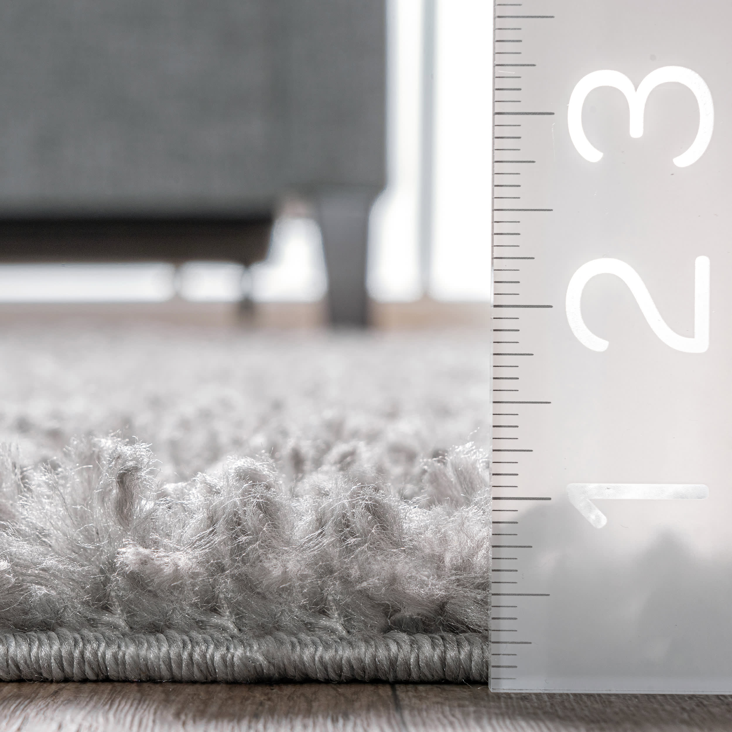 Dream Solid Shag Rug | Grey - Image 5