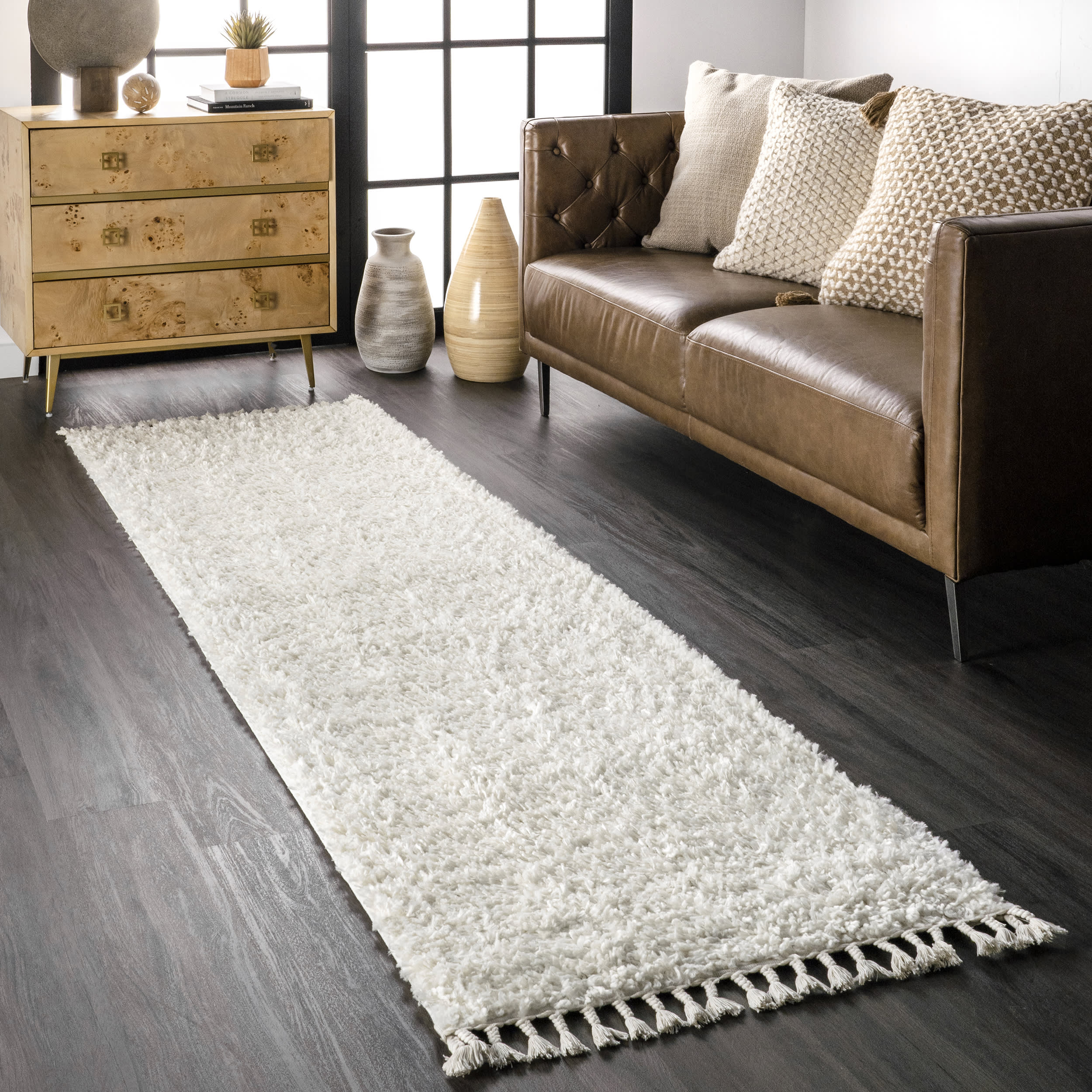 Dream Solid Shag Rug | Ivory - Image 2