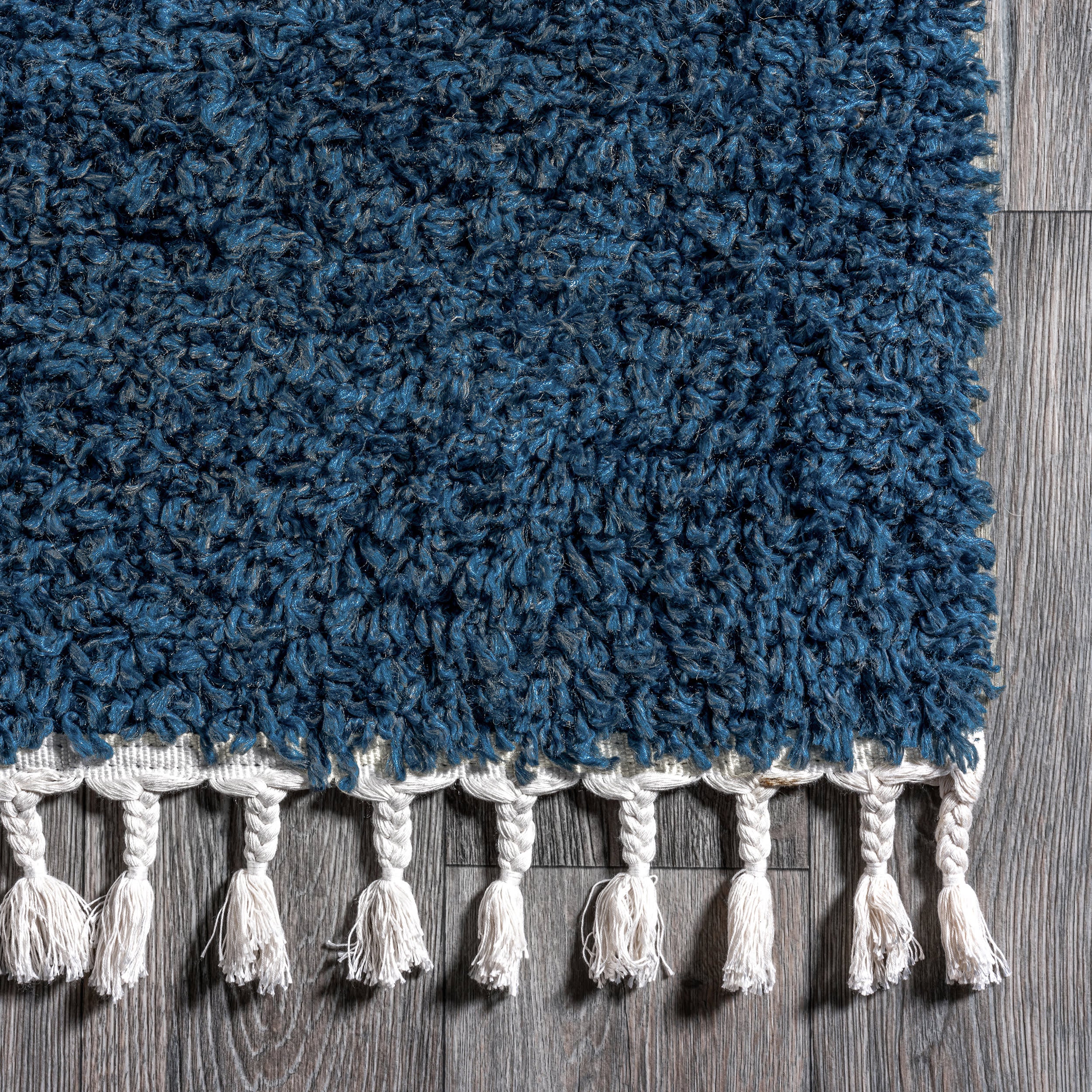 Dream Solid Shag Rug | Navy - Image 3