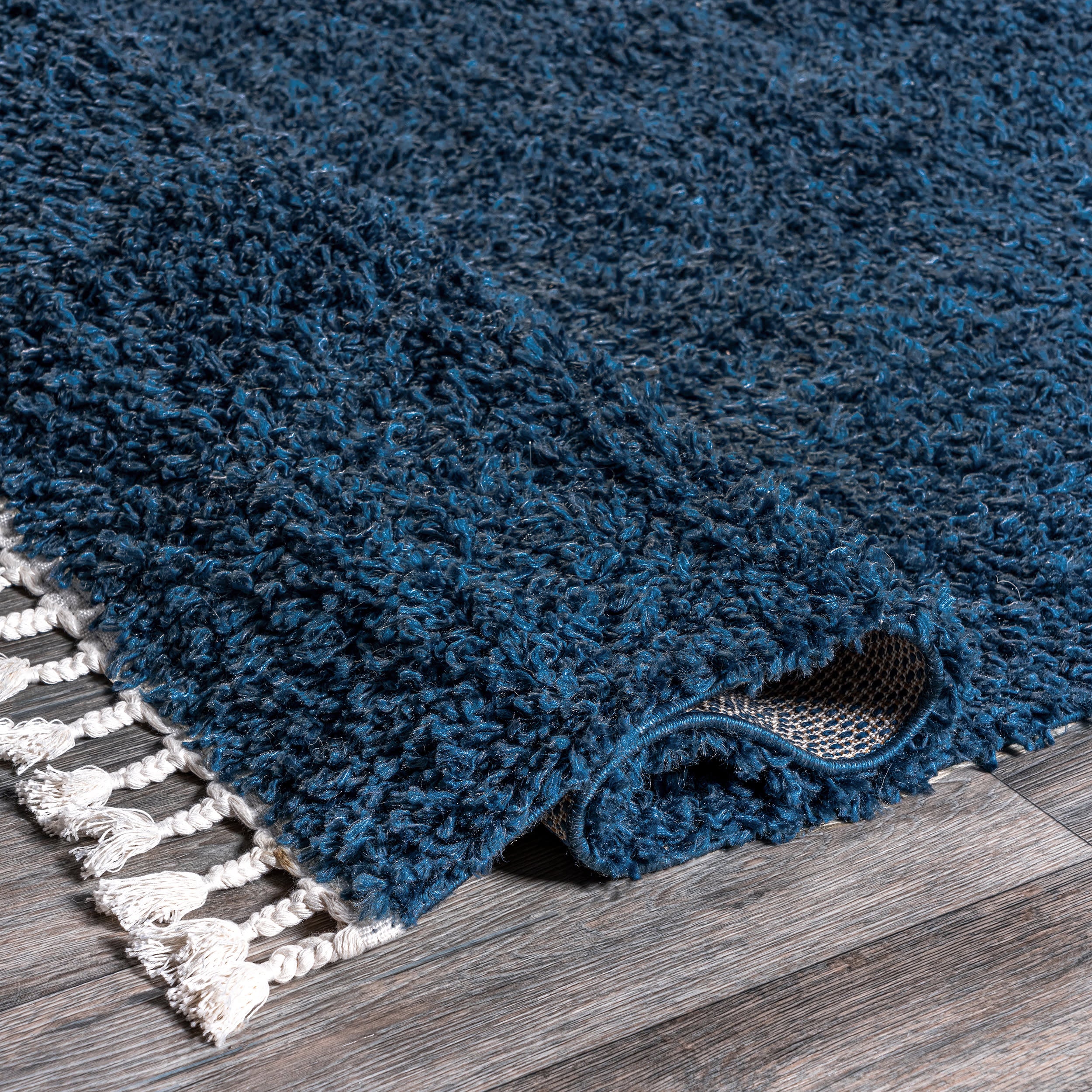 Dream Solid Shag Rug | Navy - Image 2