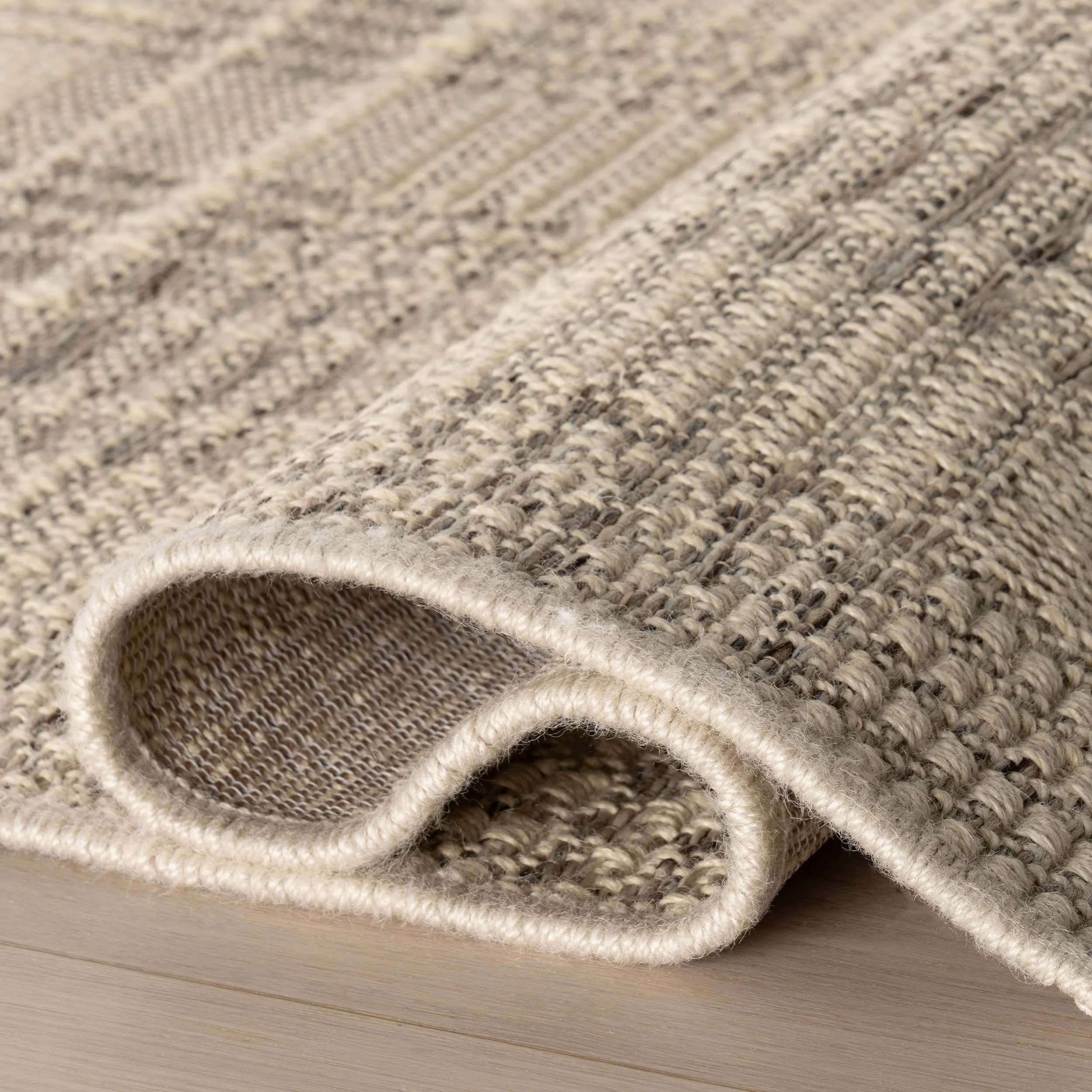 Duna Modern Plaid Rug | Tan - Image 7