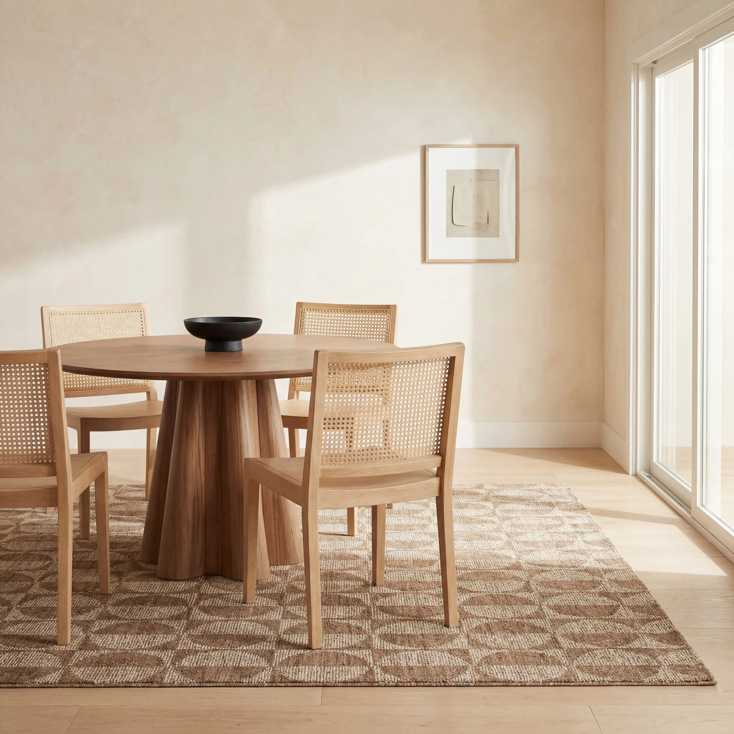 Duneclipse Mid Century Geometric Rug | Brown - Image 7