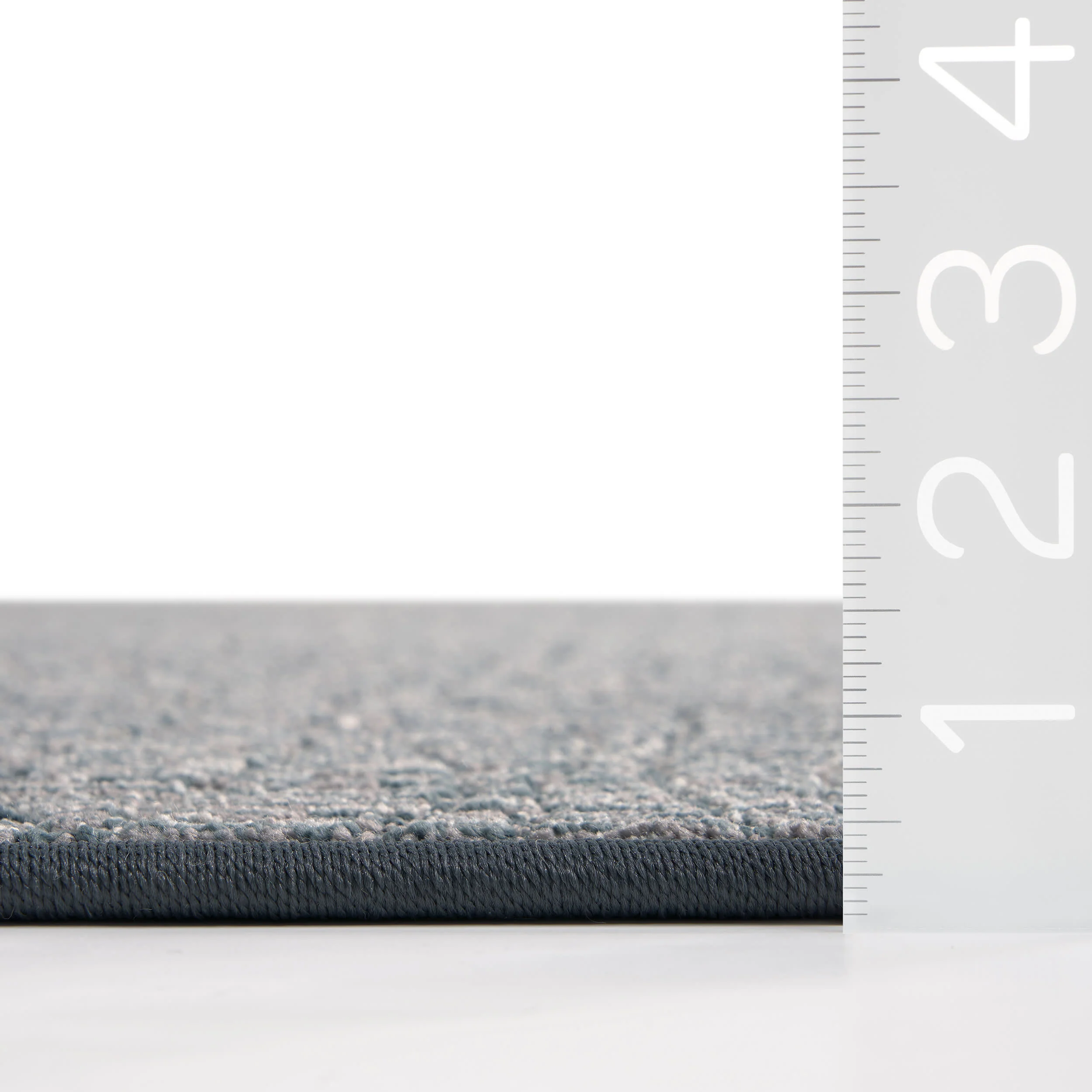 Dunlin Wavy Ridged Custom Rug | Blue Grey - Image 3