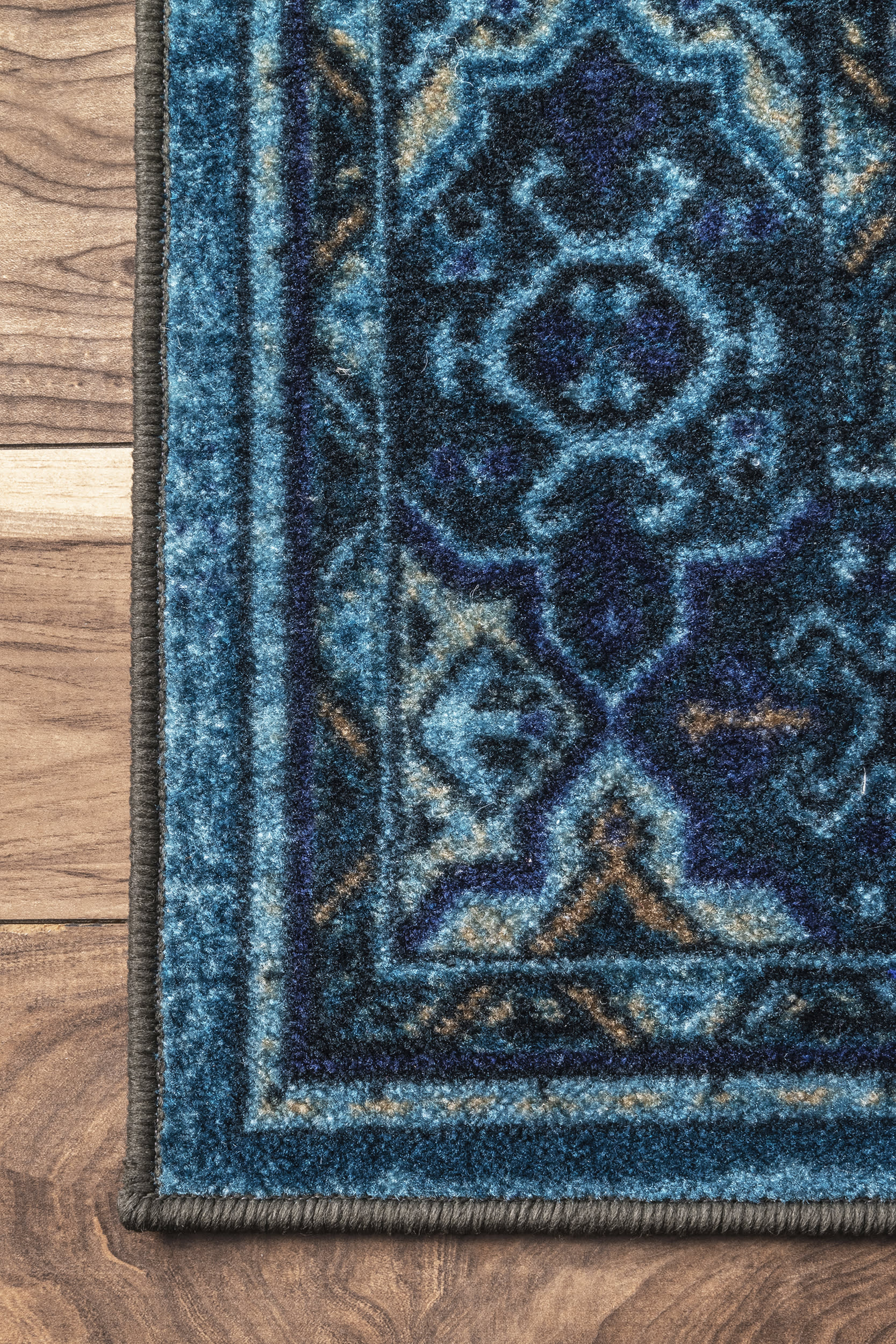 Dyed Diamonds Rug | Blue - Image 3