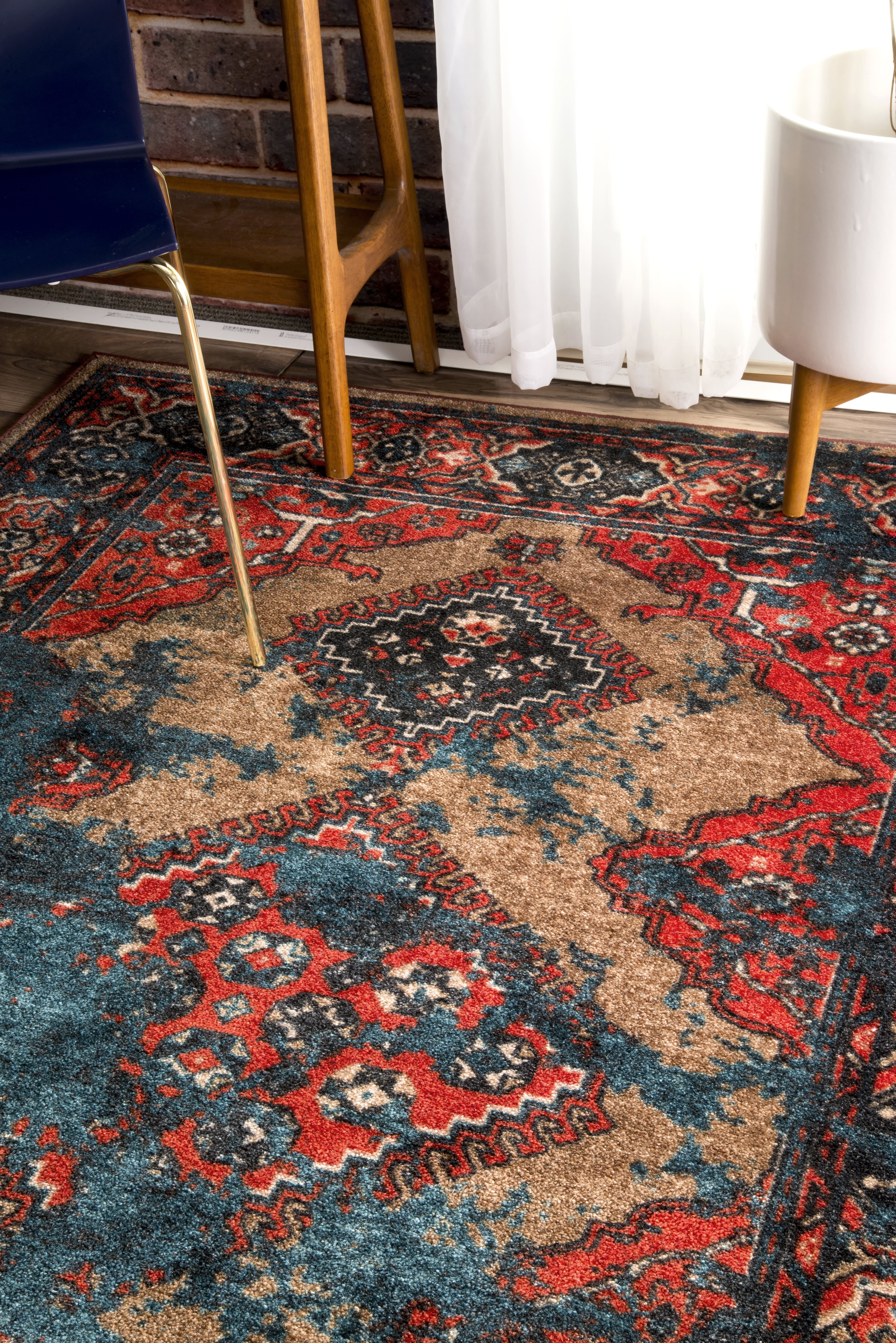 Dyed Diamonds Rug | Multicolor - Image 4