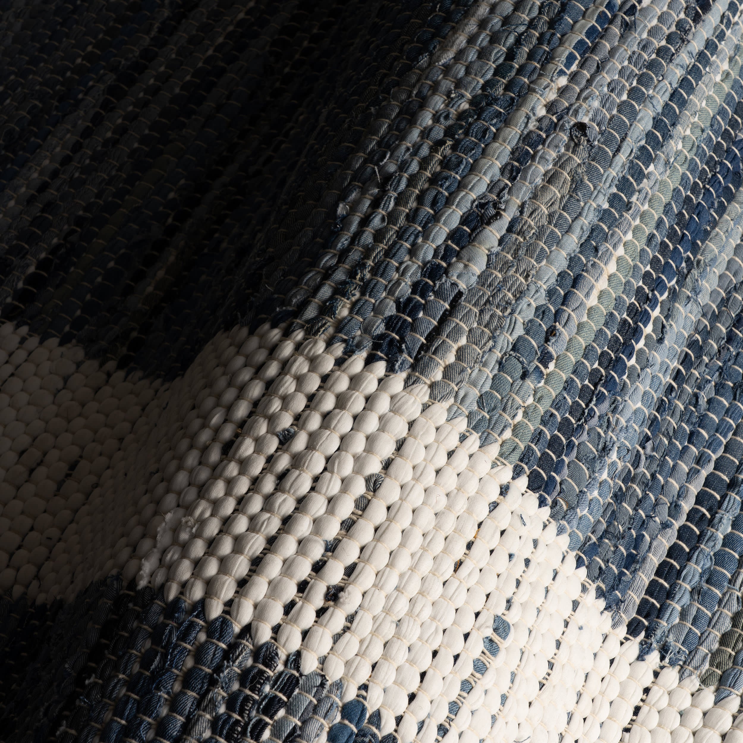 Dymera Denim Bohemian Bordered Rug | Blue - Image 3