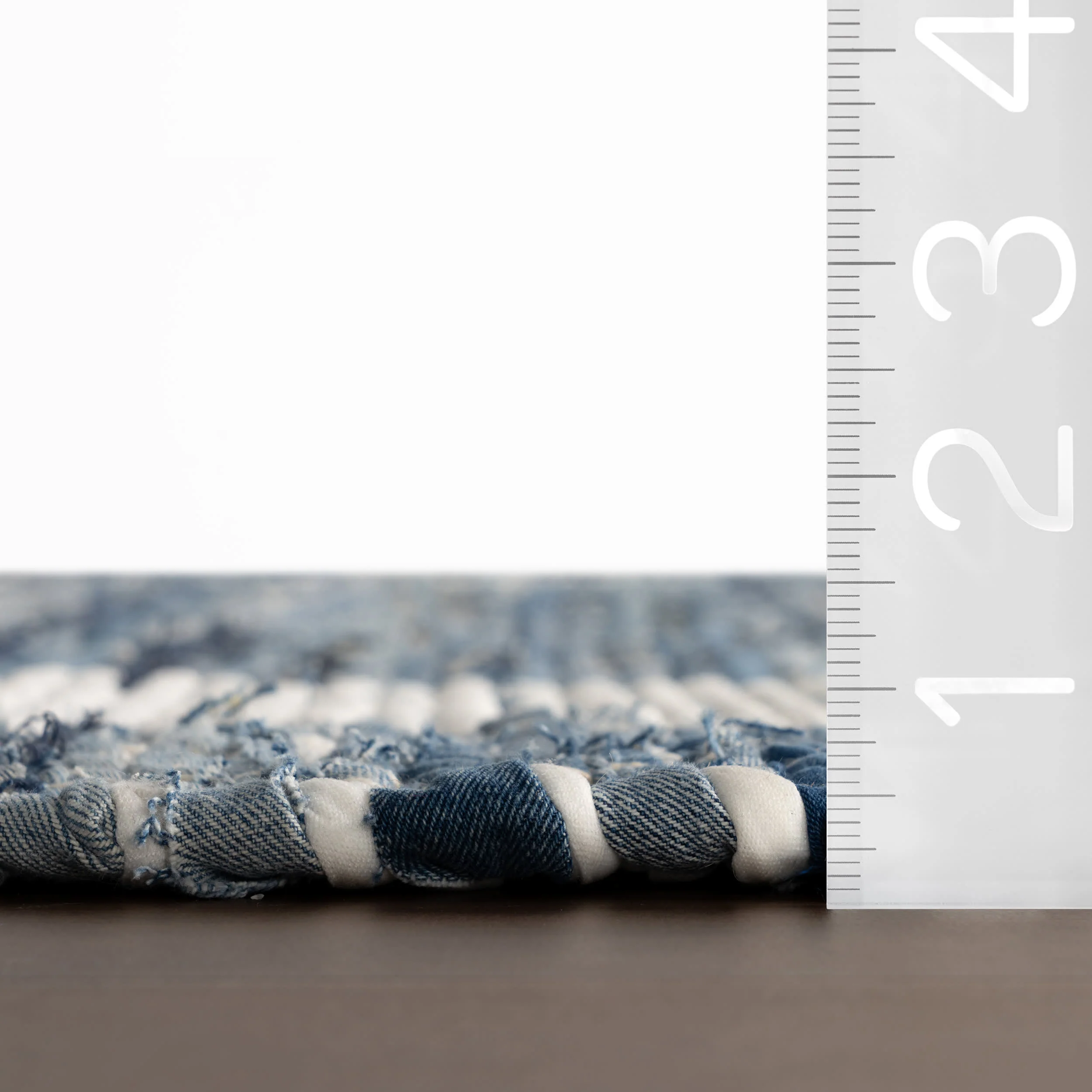 Dymera Denim Bohemian Bordered Rug | Blue - Image 4