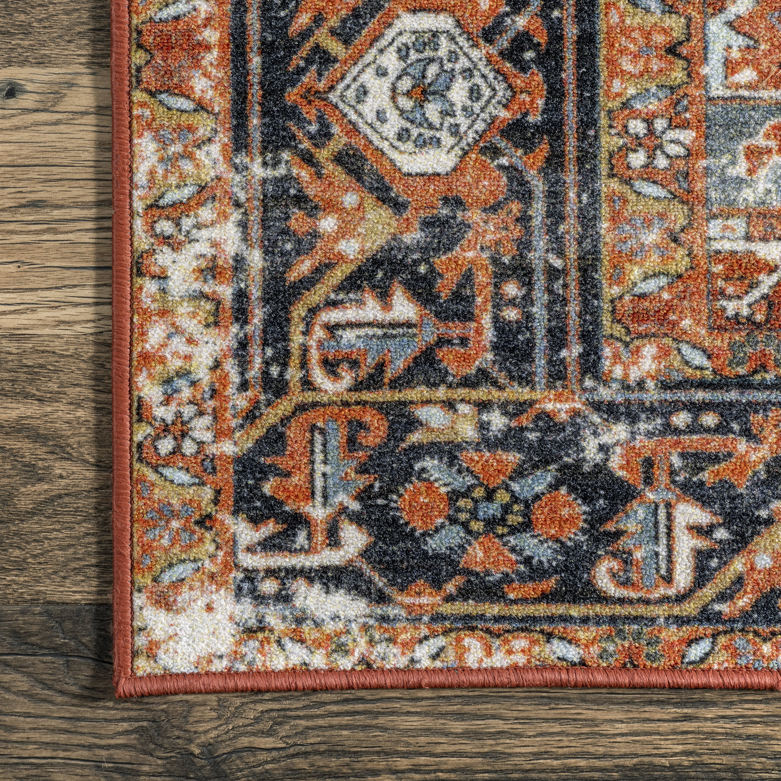 Dynasty Traditional Rug | Burnt Orange - Image 3