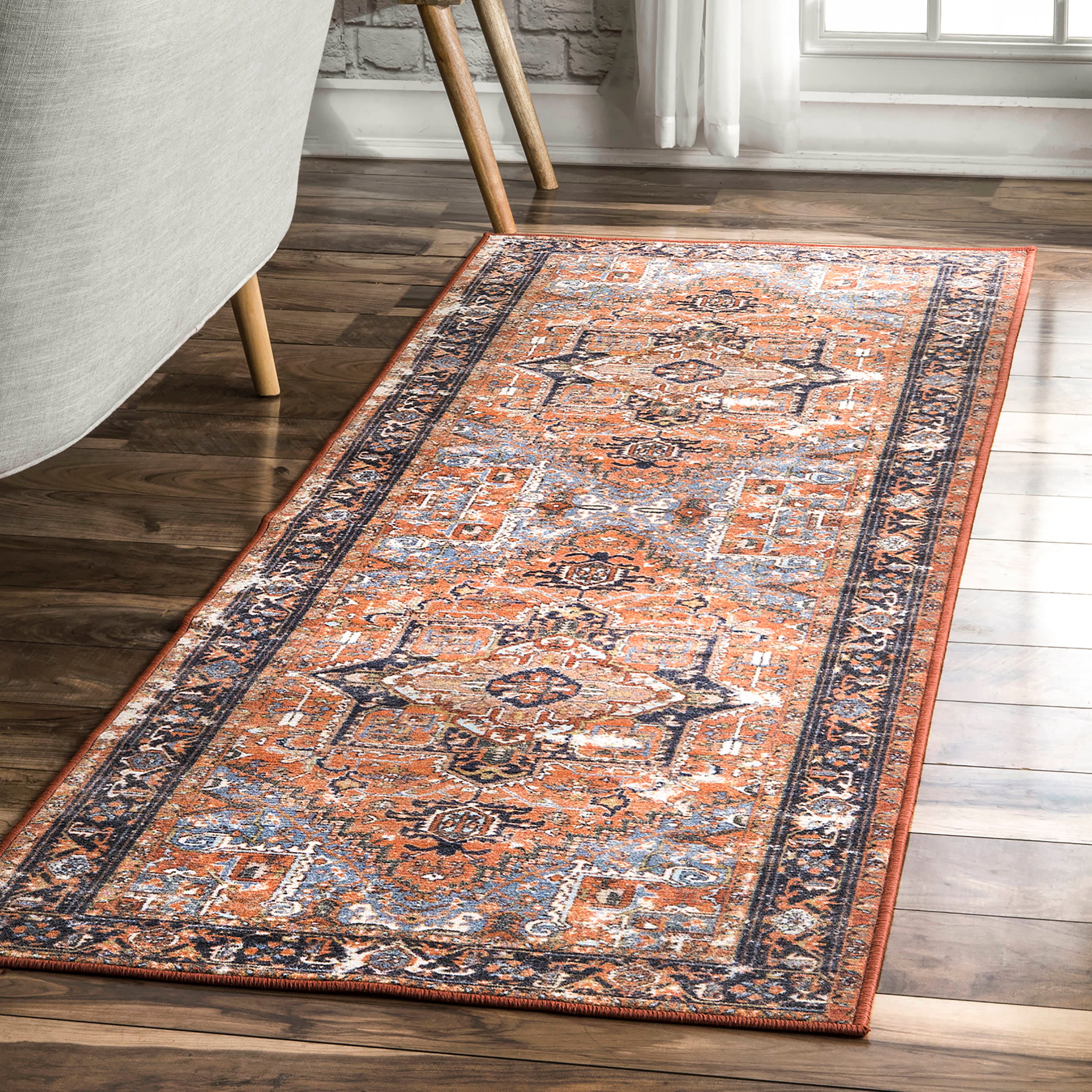 Dynasty Traditional Rug | Burnt Orange - Image 2