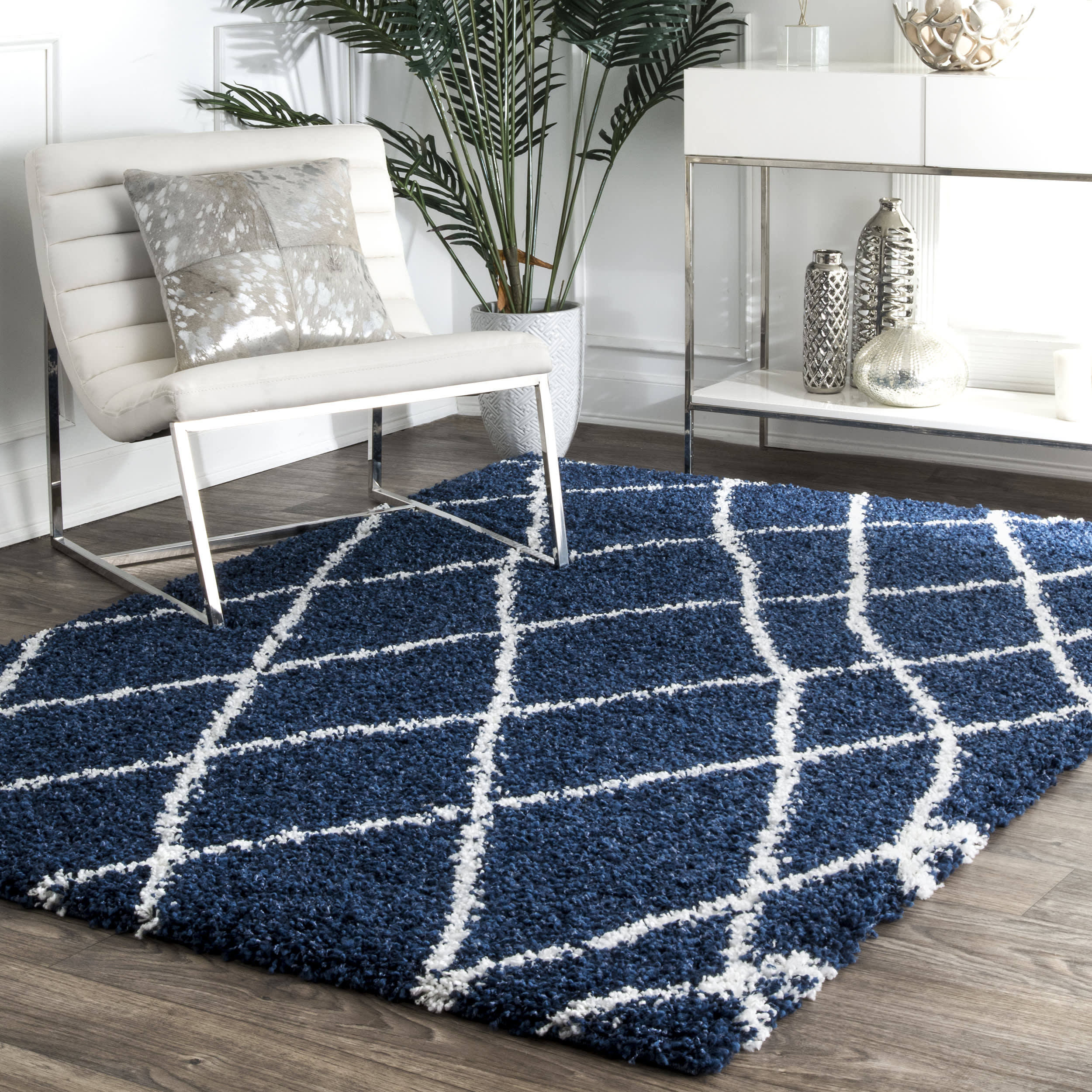 Easy Shag Rug | Blue - Image 2