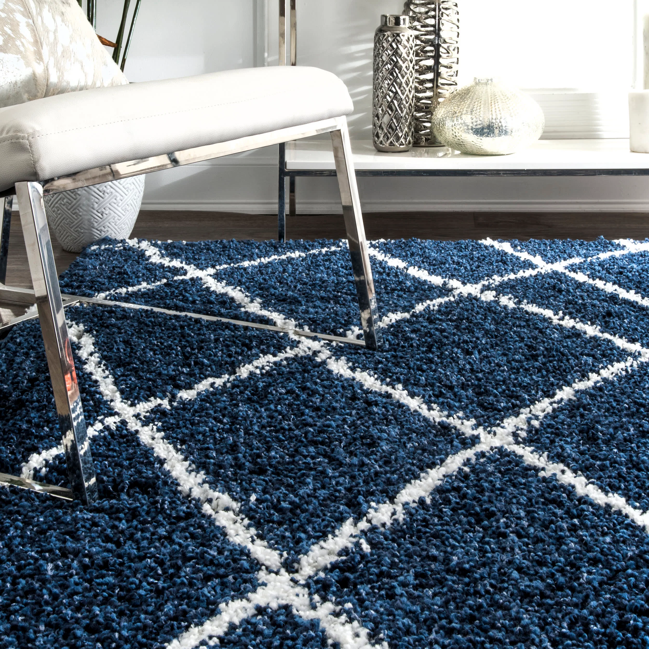 Easy Shag Rug | Blue - Image 4