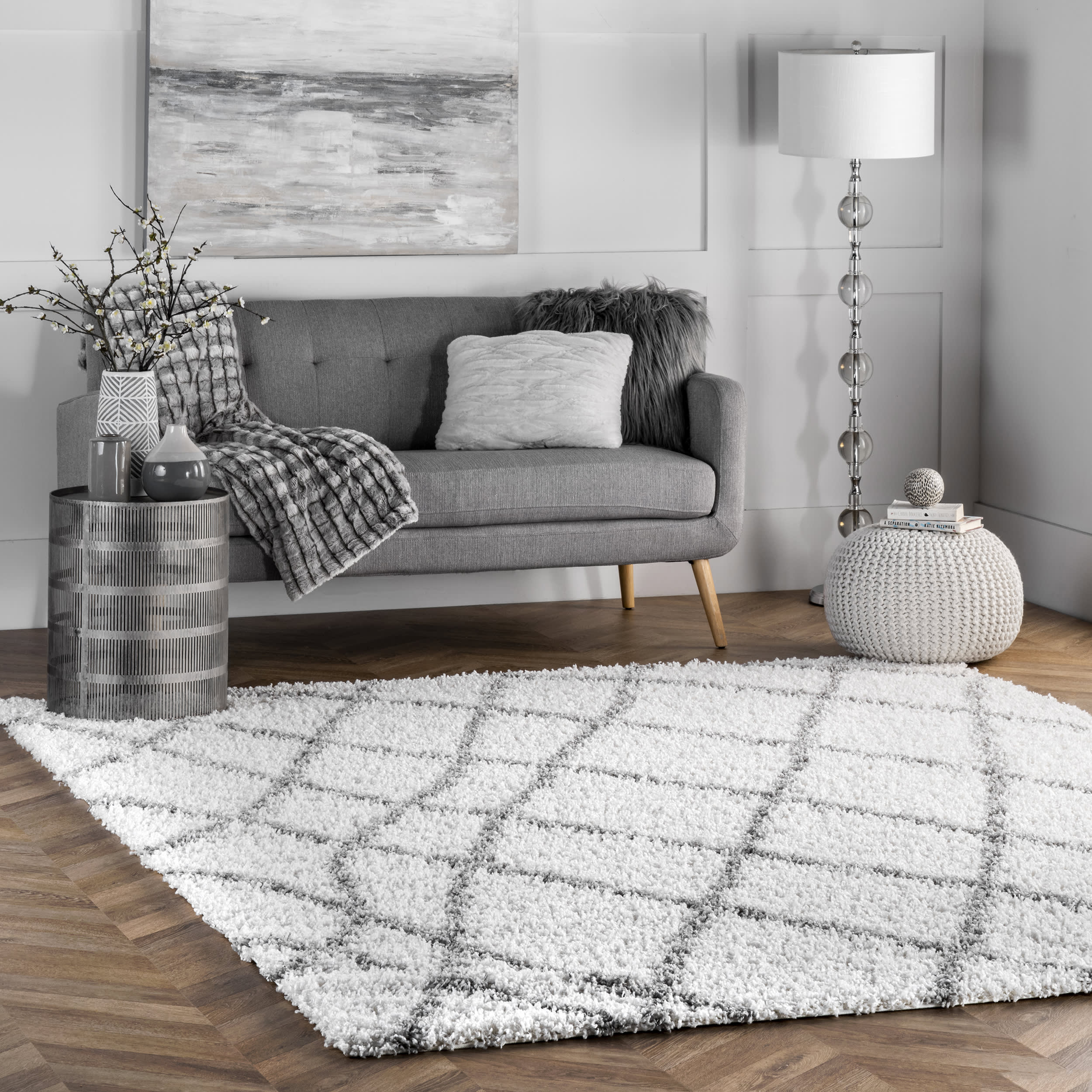 Easy Shag Rug | White - Image 2