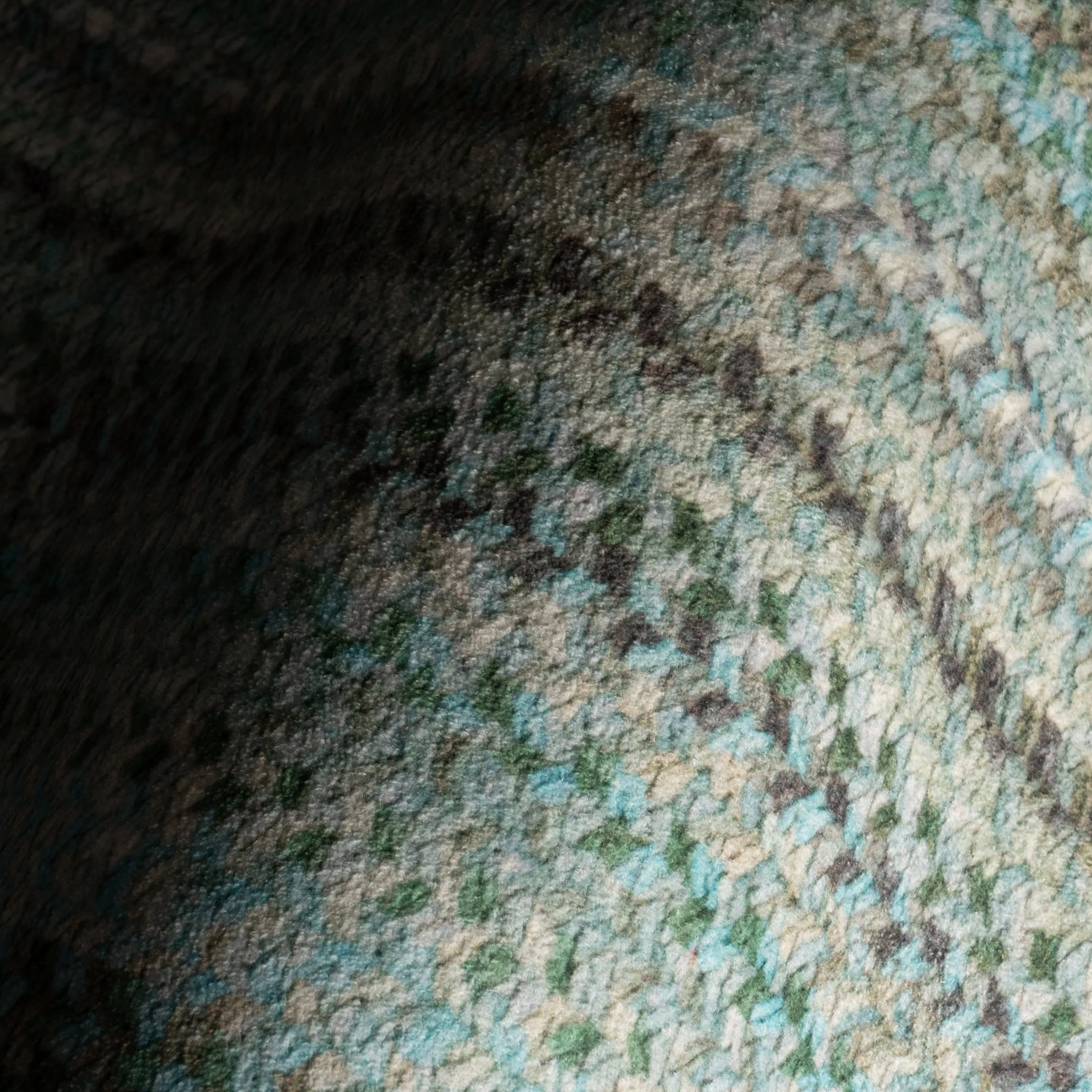 Ebonelle Bordered Bohemian Washable Rug | Blue - Image 3