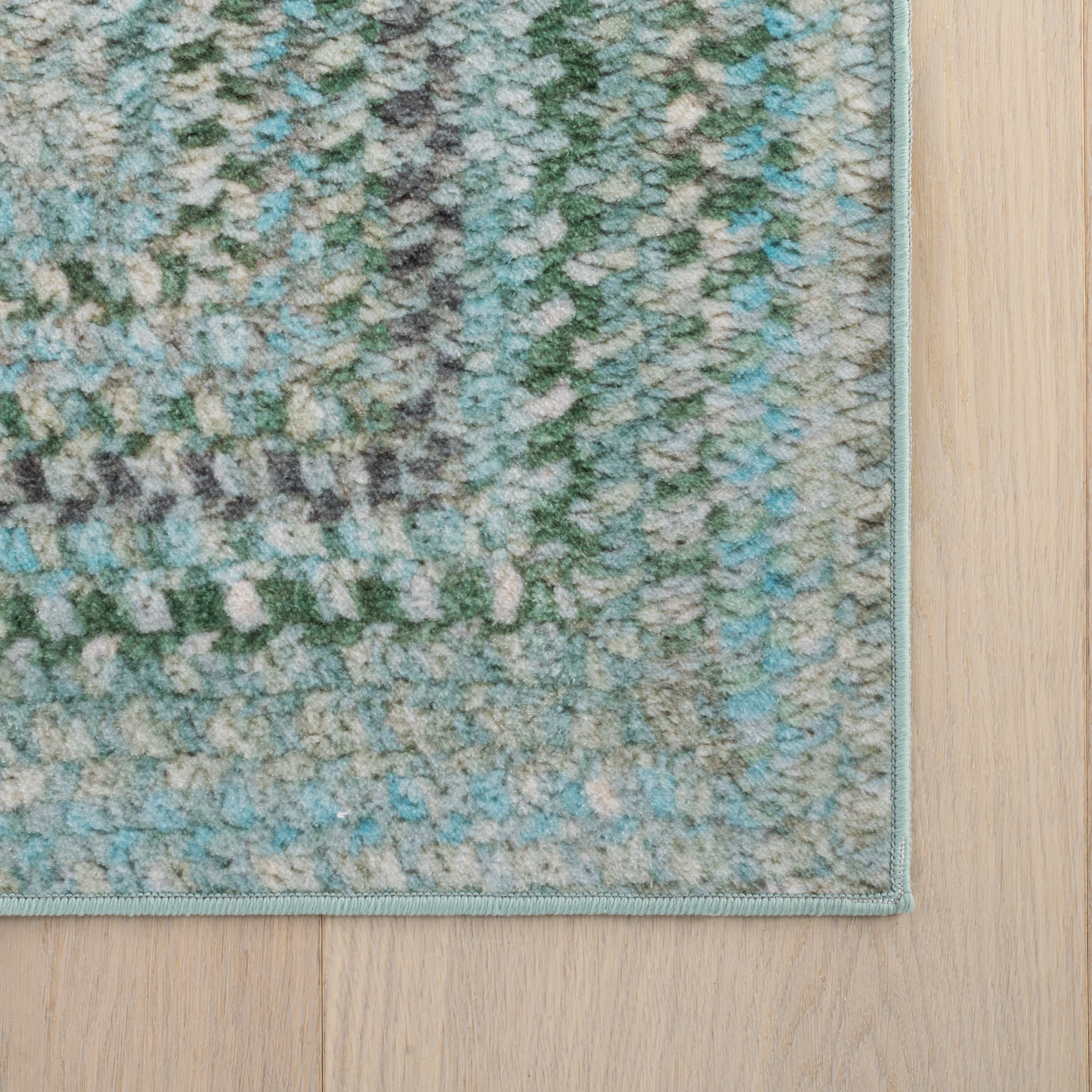 Ebonelle Bordered Bohemian Washable Rug | Blue - Image 4