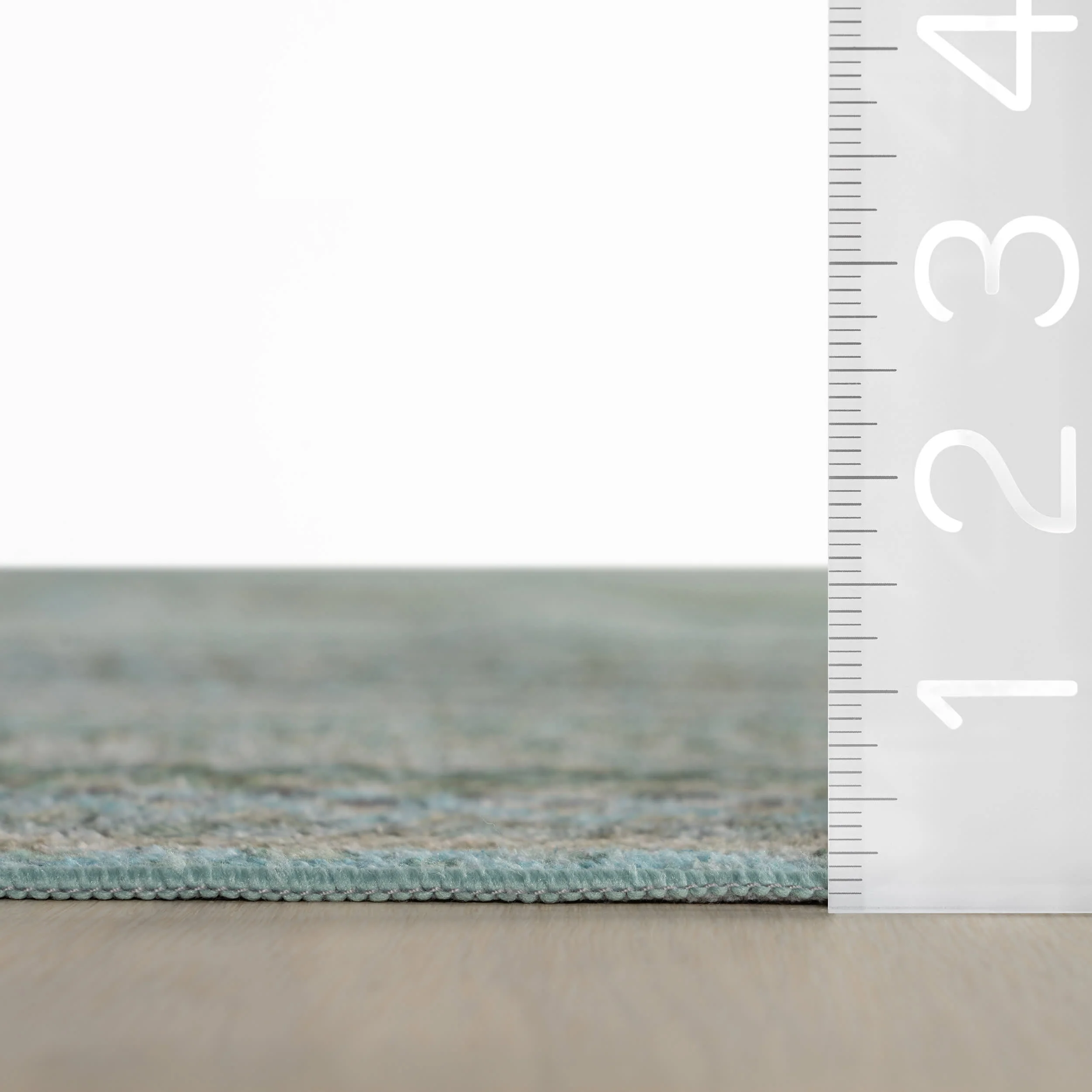 Ebonelle Bordered Bohemian Washable Rug | Blue - Image 5