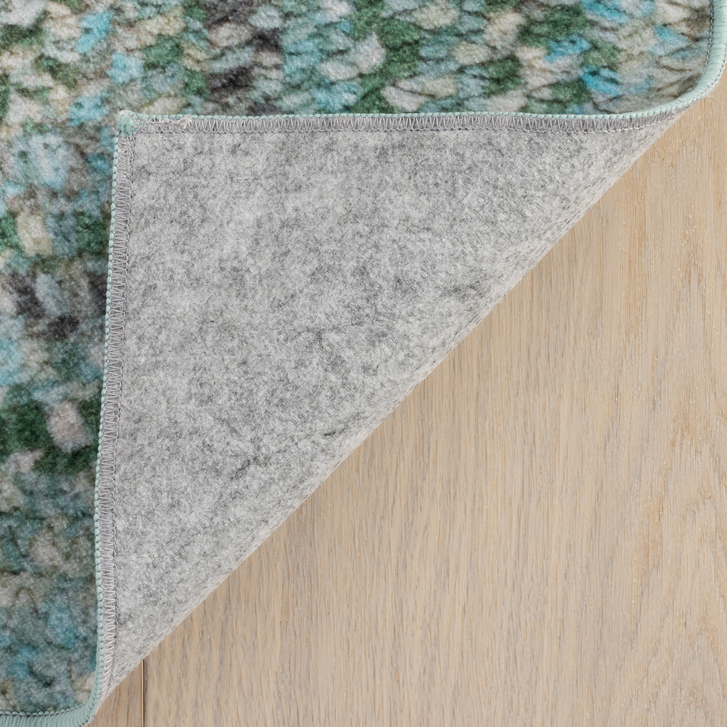 Ebonelle Bordered Bohemian Washable Rug | Blue - Image 6