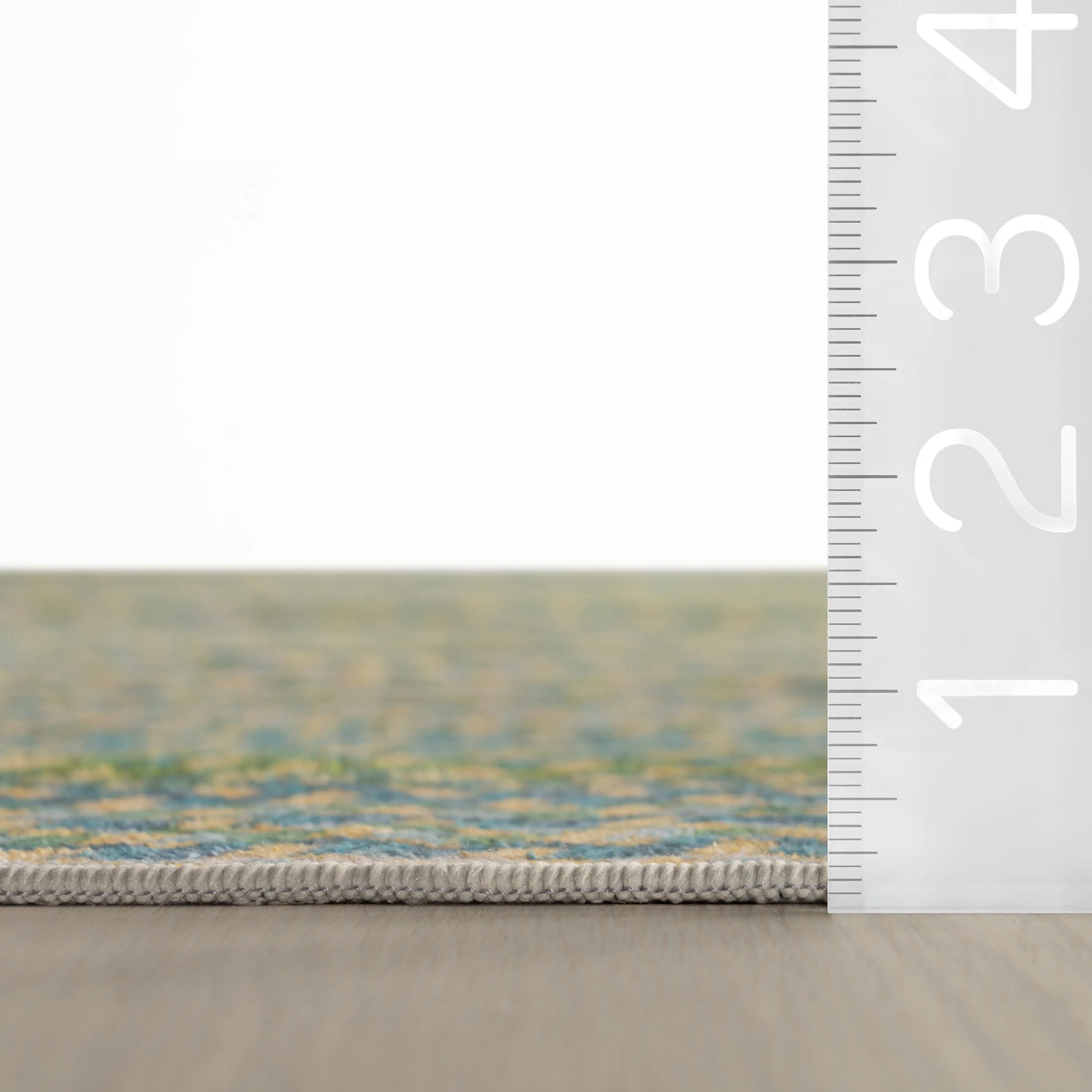 Ebonelle Bordered Bohemian Washable Rug | Green - Image 5
