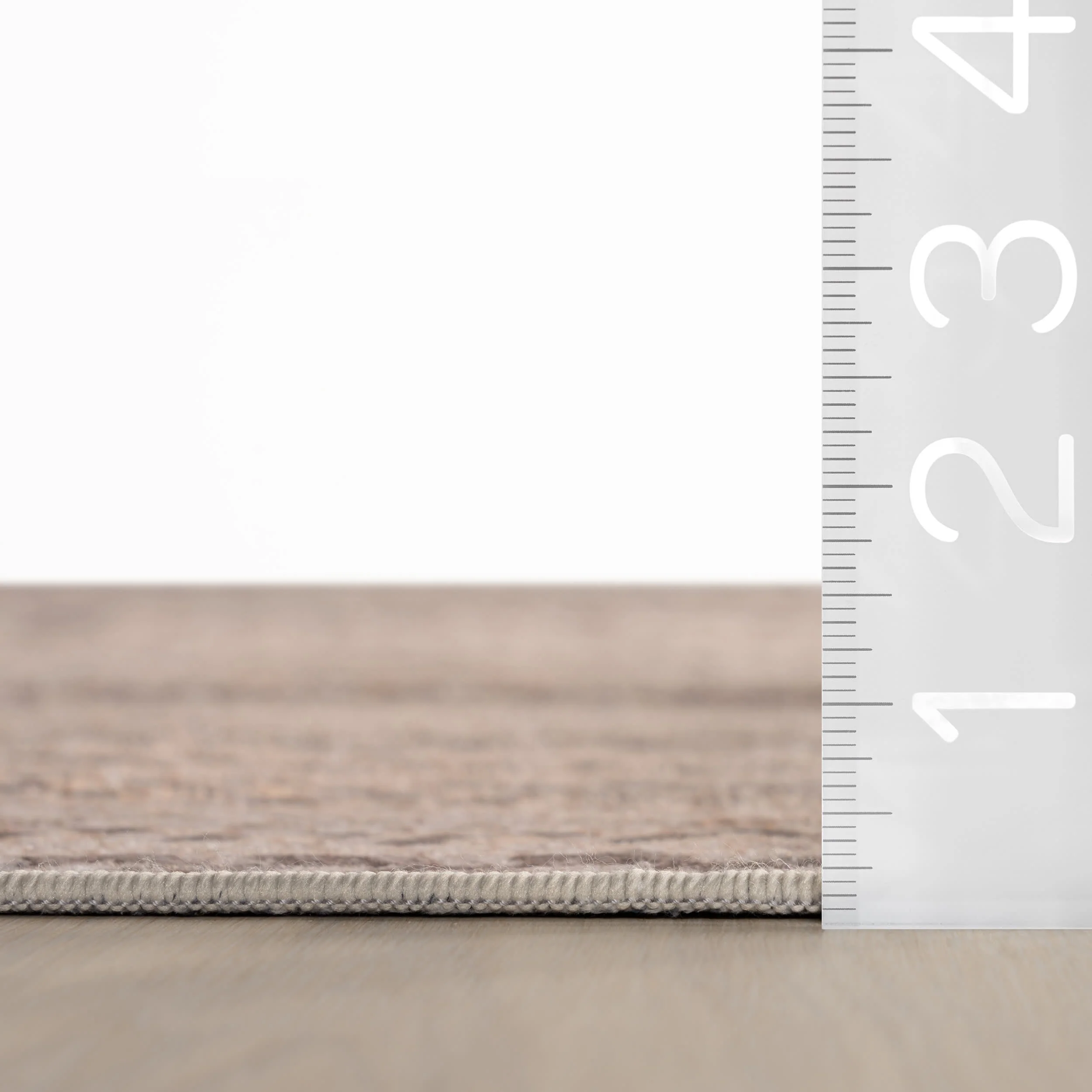 Ebonelle Bordered Bohemian Washable Rug | Natural - Image 5