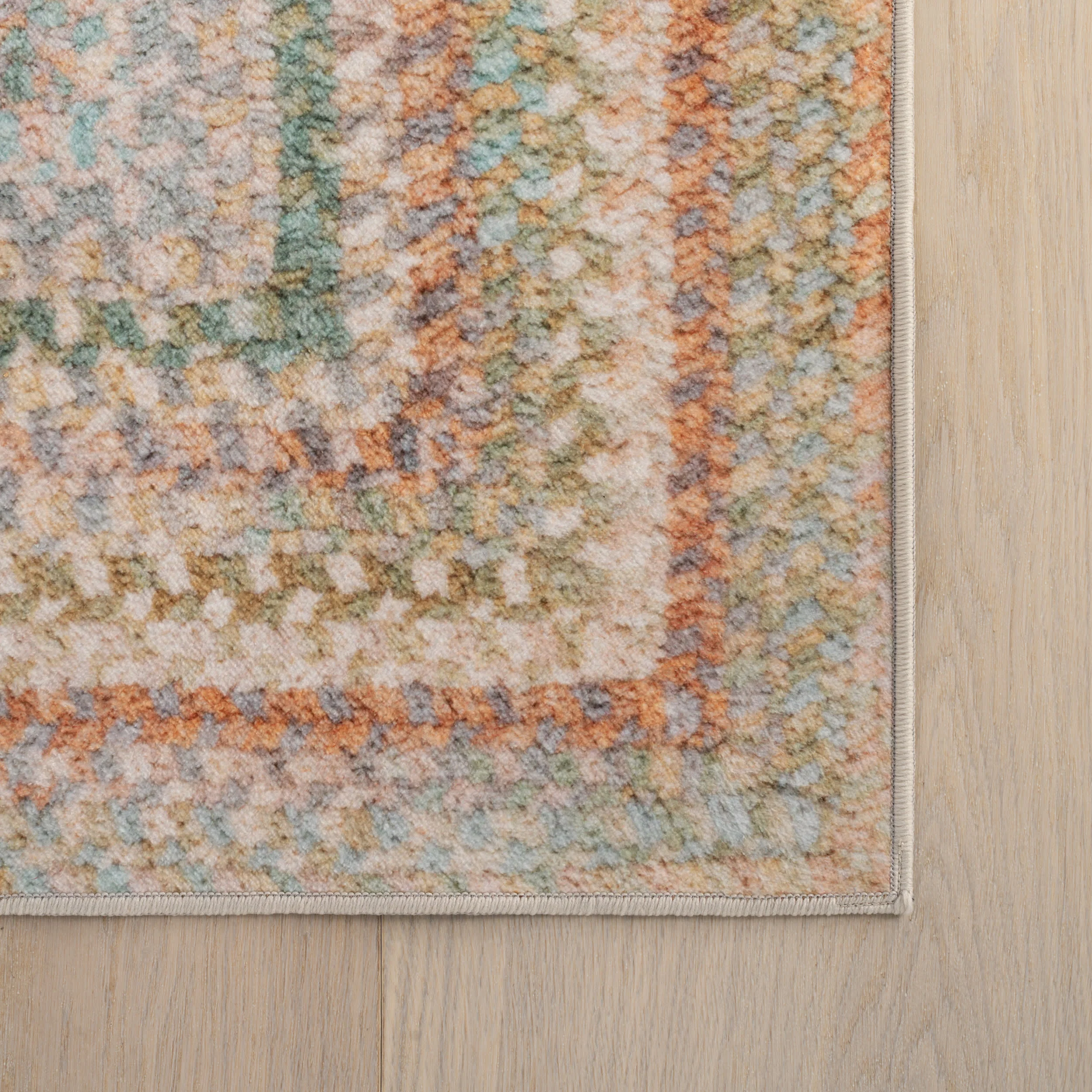 Ebonelle Bordered Bohemian Washable Rug | Pastel - Image 4