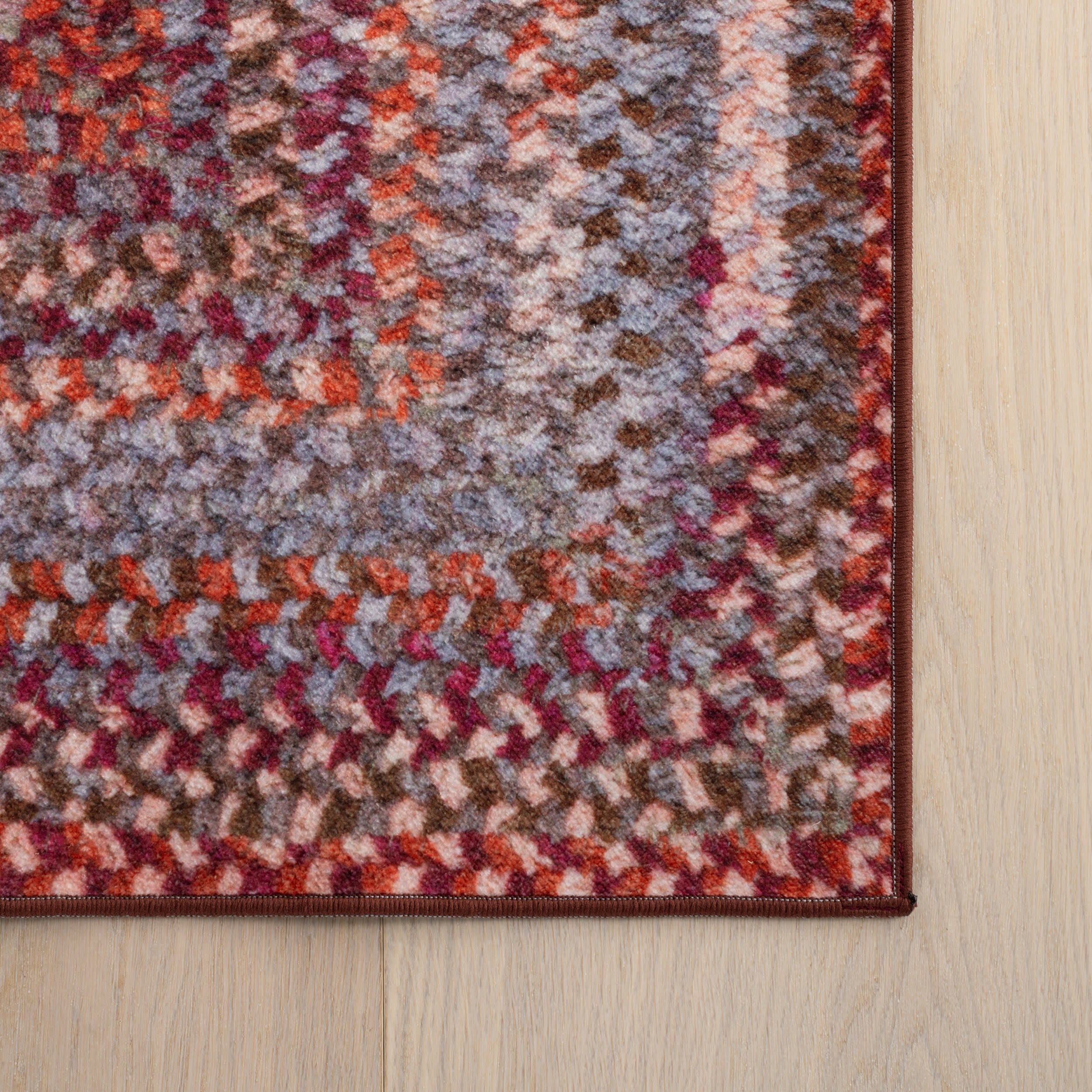 Ebonelle Bordered Bohemian Washable Rug | Red - Image 4