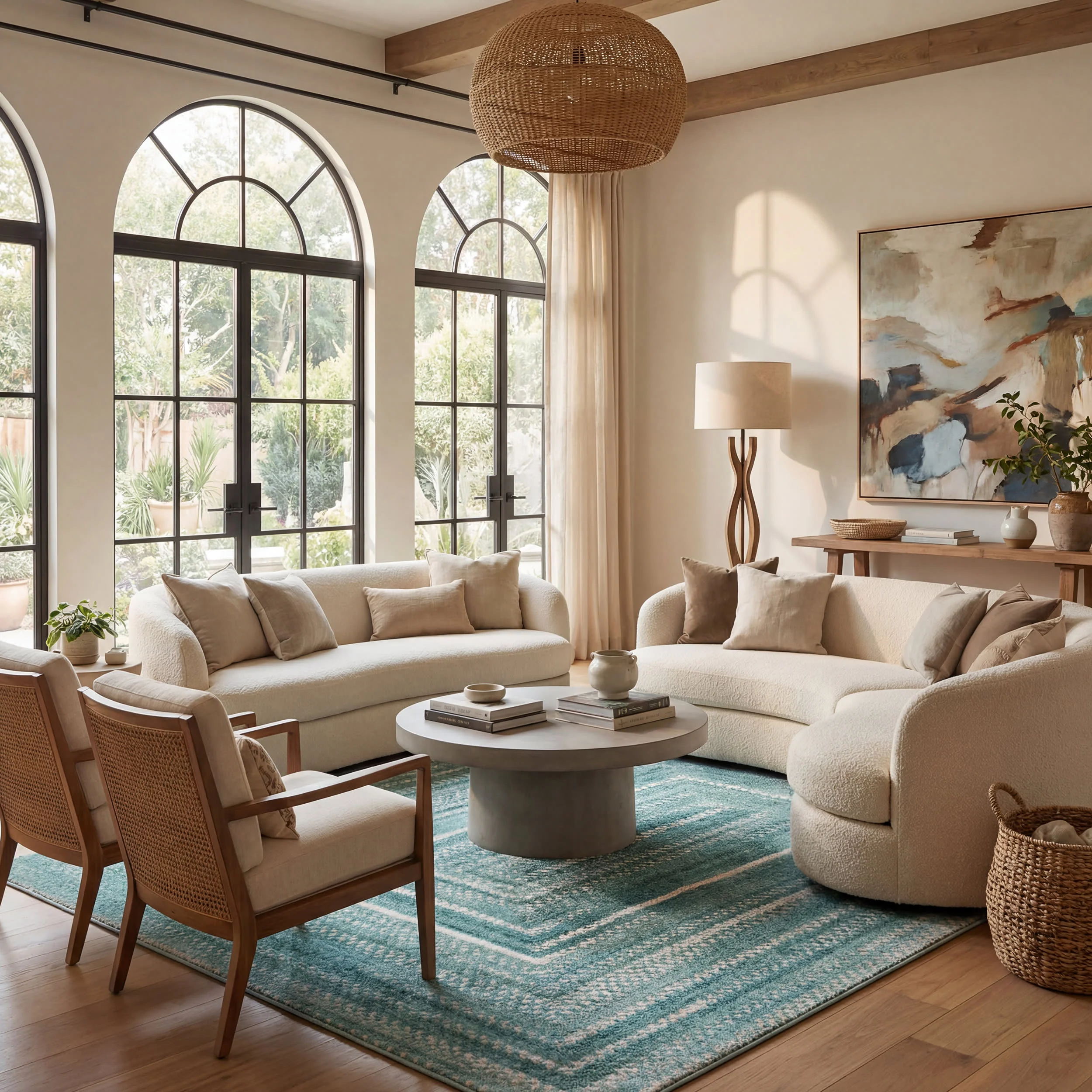 Ebonelle Bordered Bohemian Washable Rug | Teal - Image 2