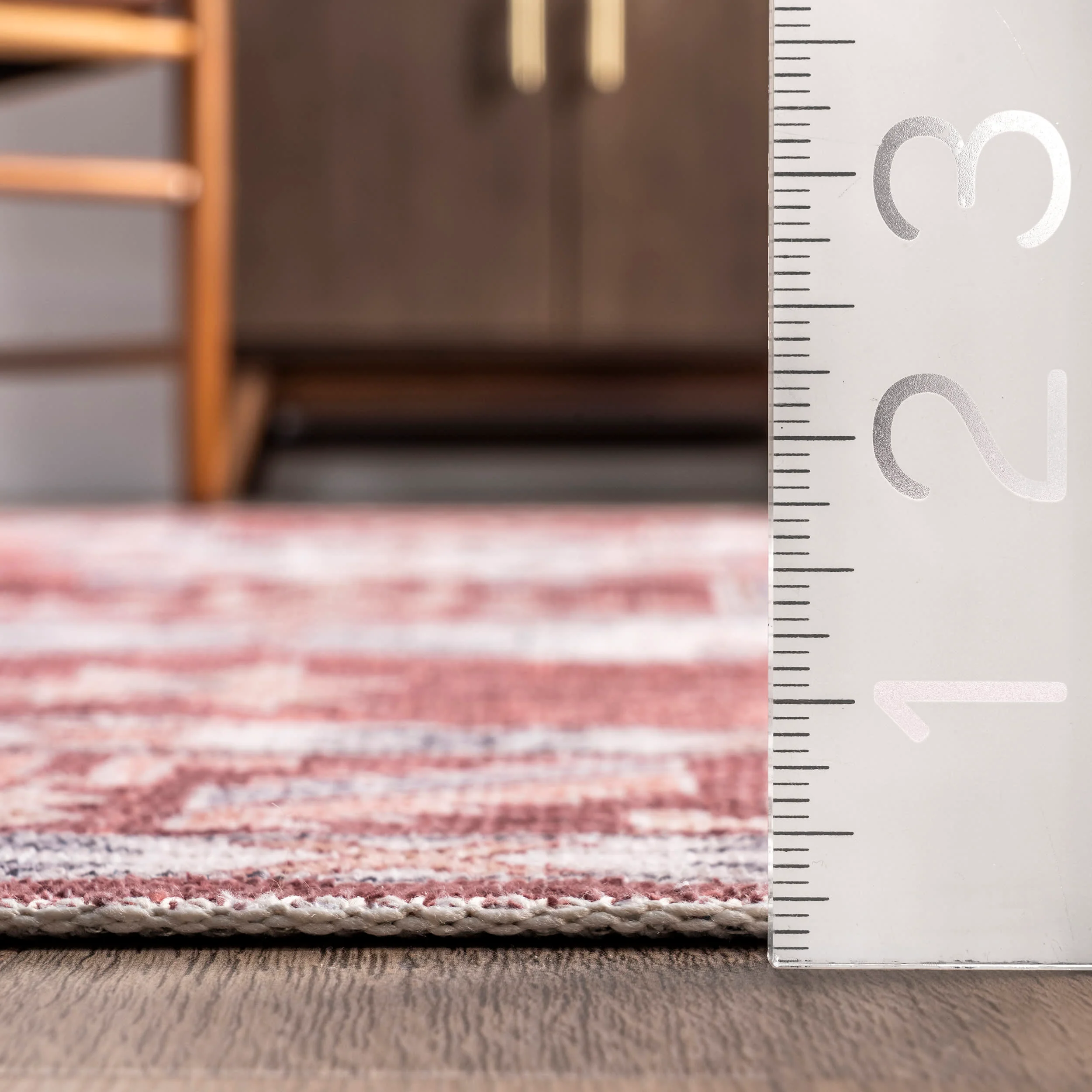 Eboni Traditional Washable Rug | Brick - Image 5