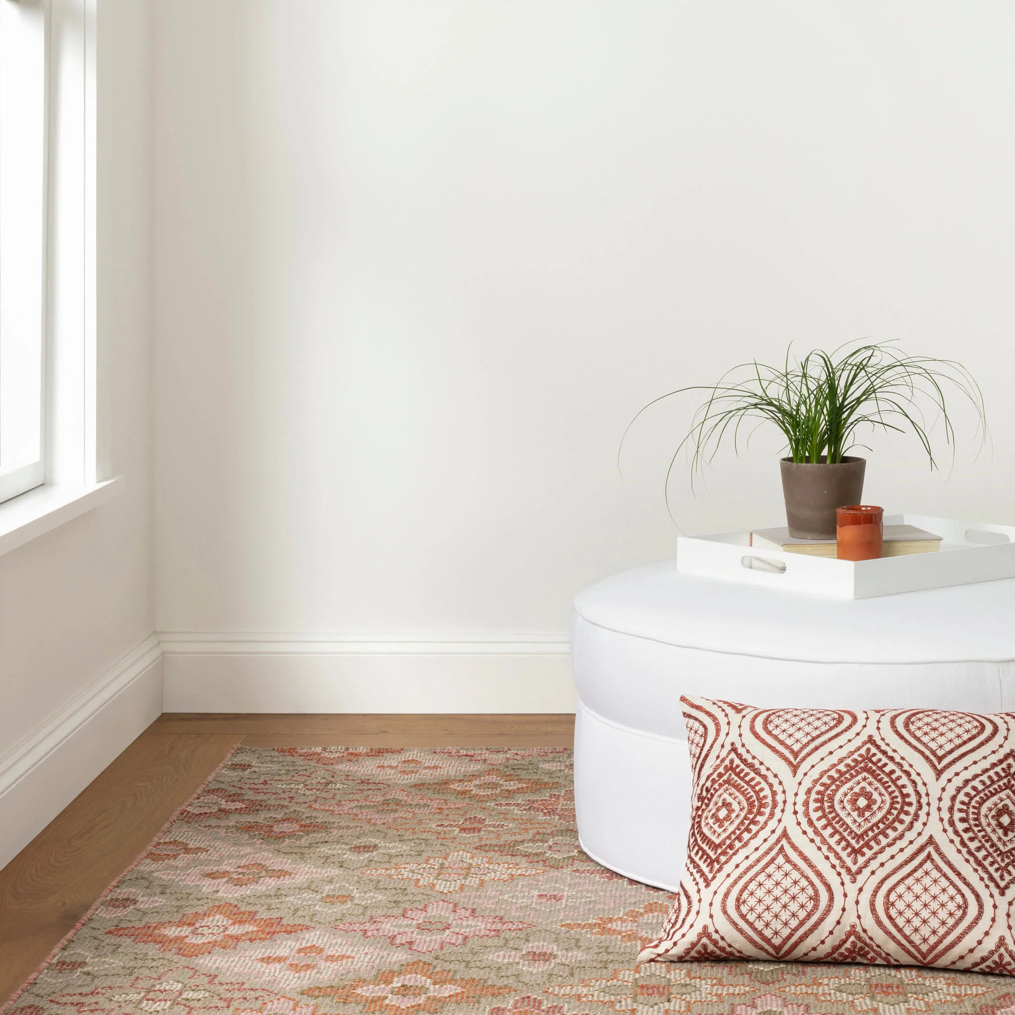 Edelweiss Hand Loom Knotted Cotton Rug | Multi - Image 2