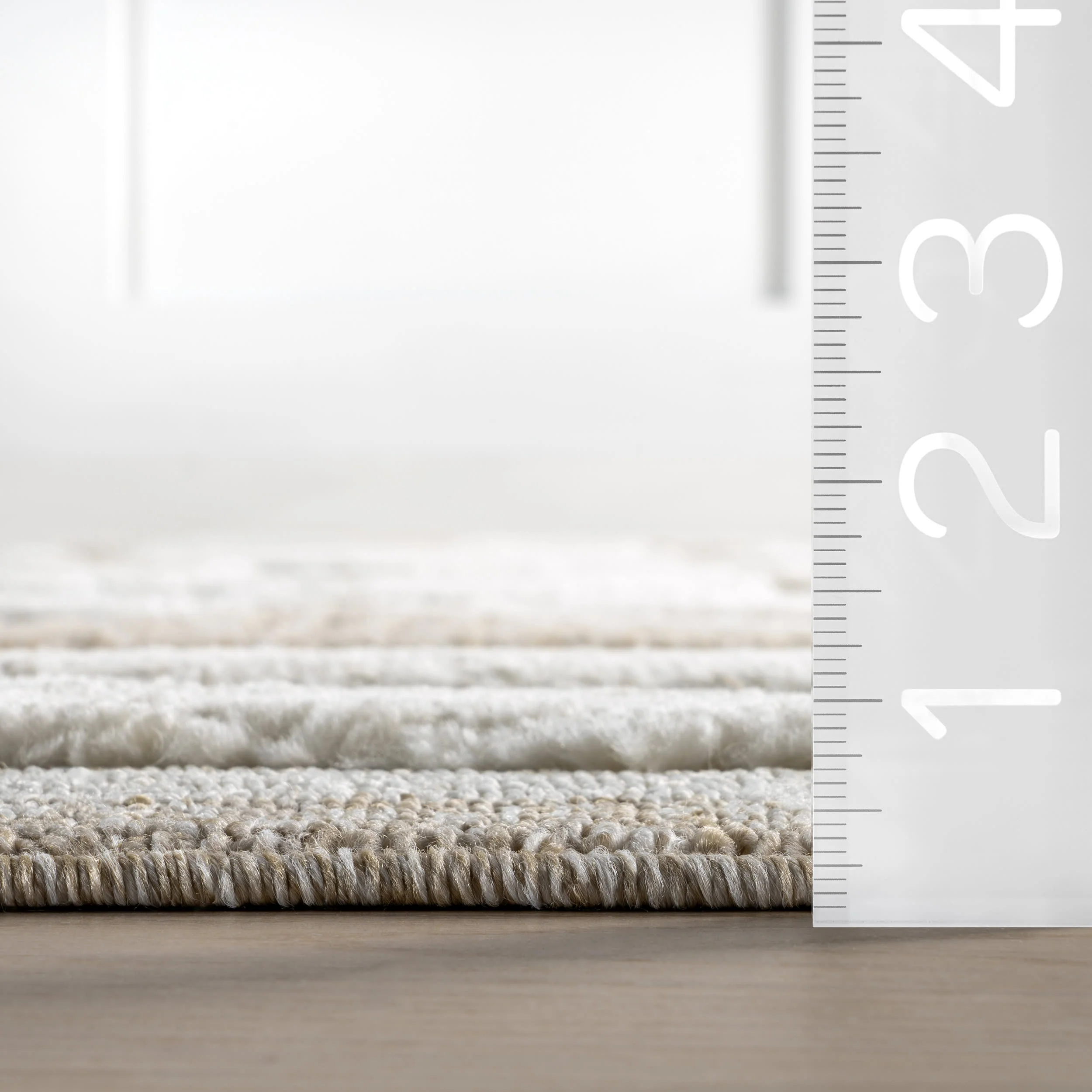 Eden Southwestern Tasseled Rug | Light Beige - Image 5