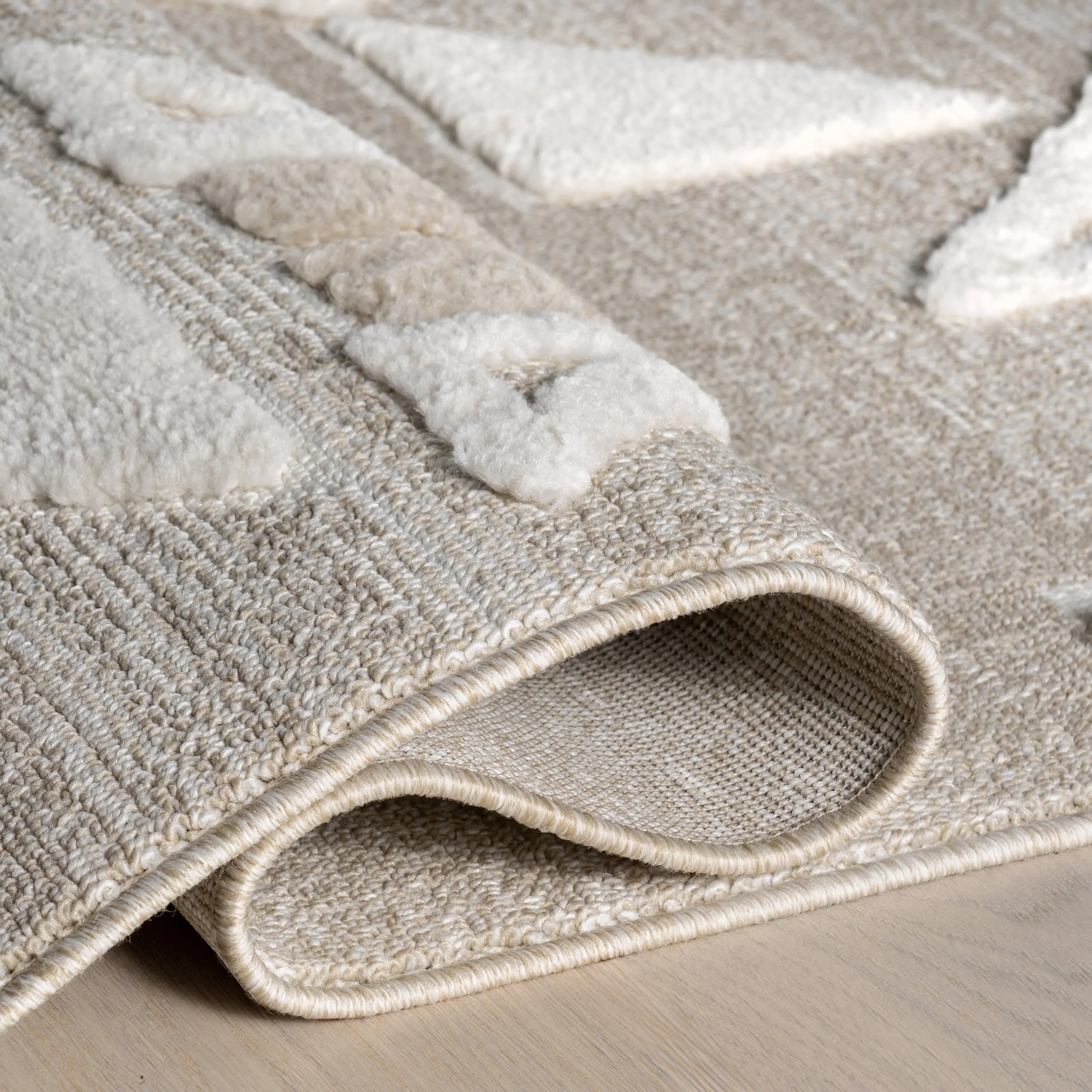 Eden Southwestern Tasseled Rug | Light Beige - Image 8