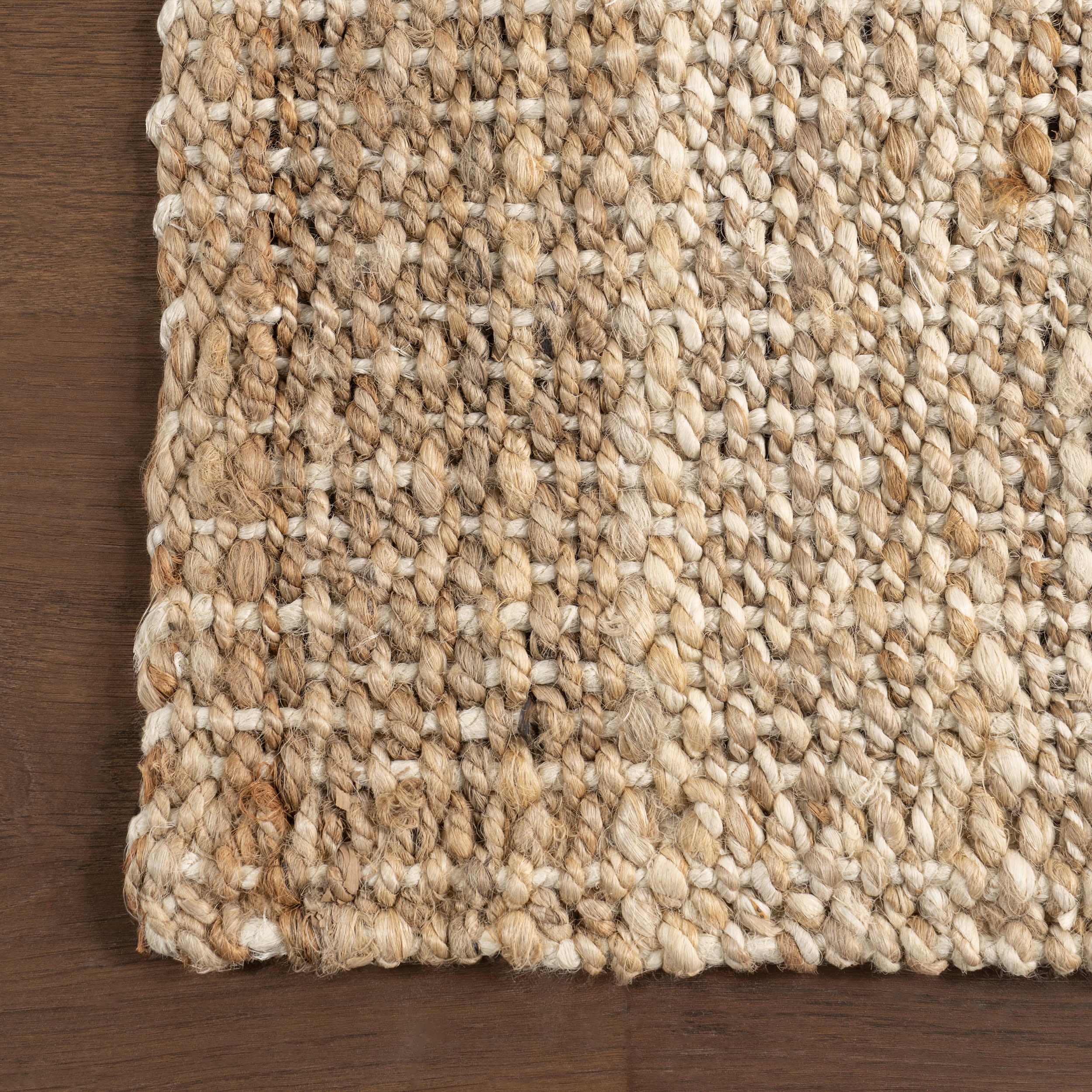 Edie Handwoven Striped Jute Rug | Ivory - Image 3
