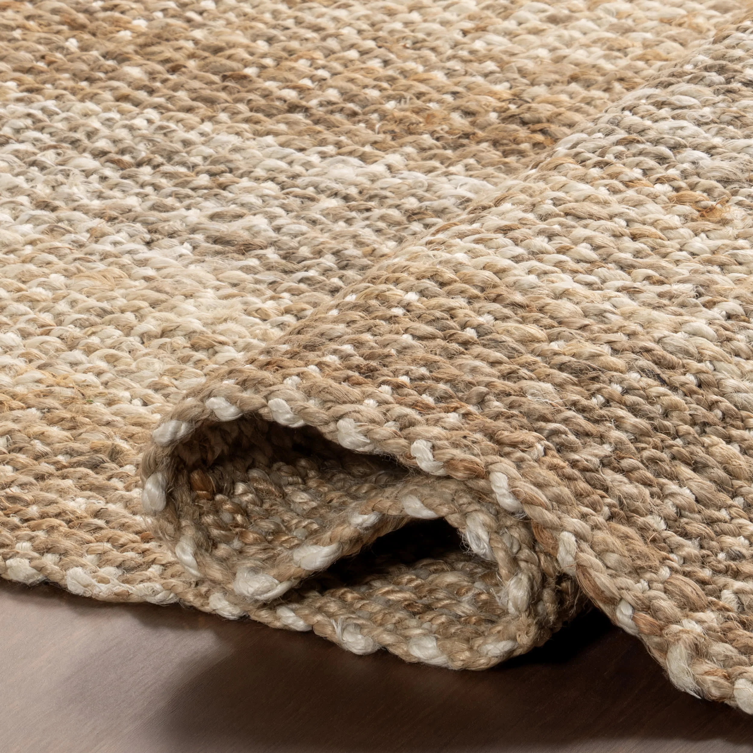 Edie Handwoven Striped Jute Rug | Ivory - Image 8