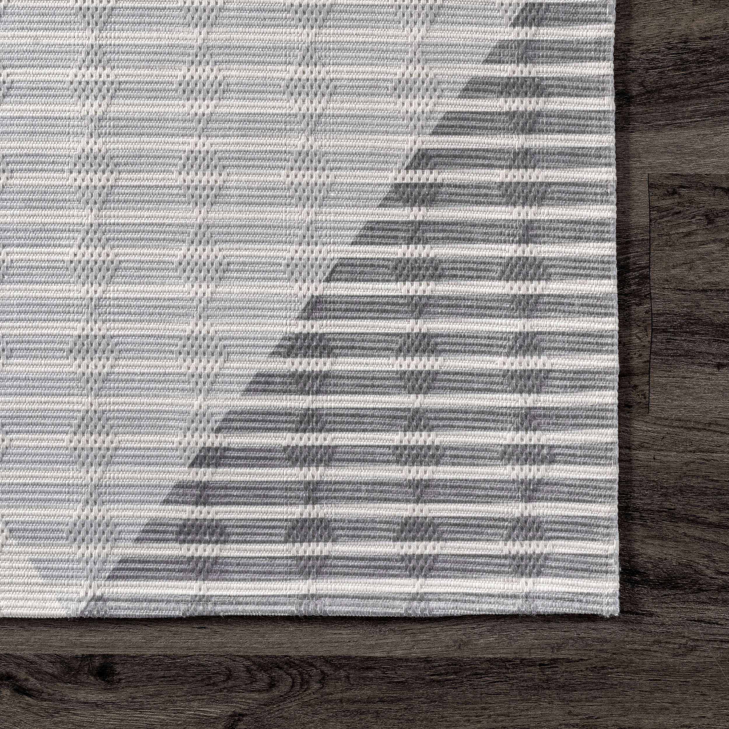 Effie Washable Pinstriped Rug | Beige - Image 3