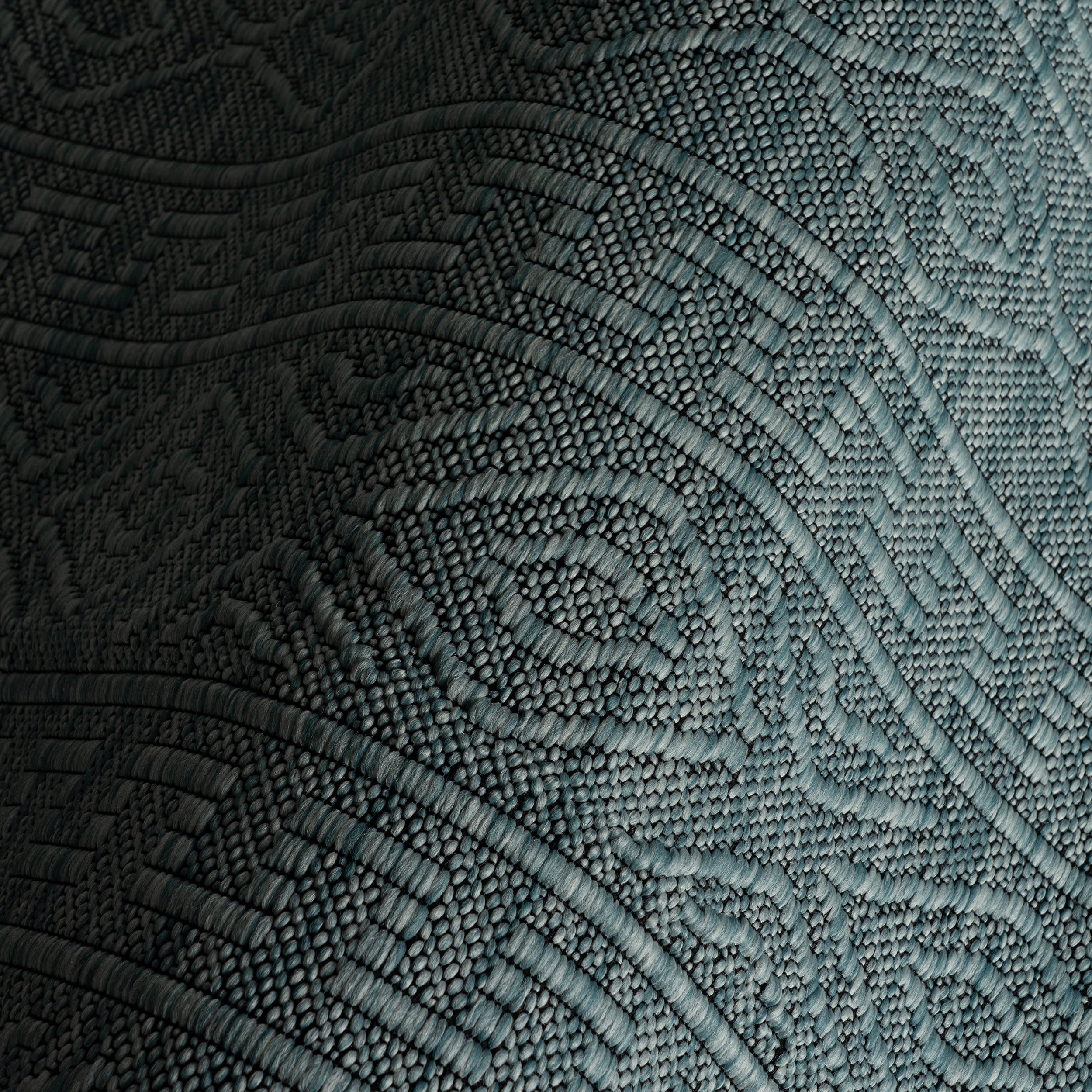 Eiraz Contemporary Solid Indoor/Outdoor Rug | Aqua - Image 3
