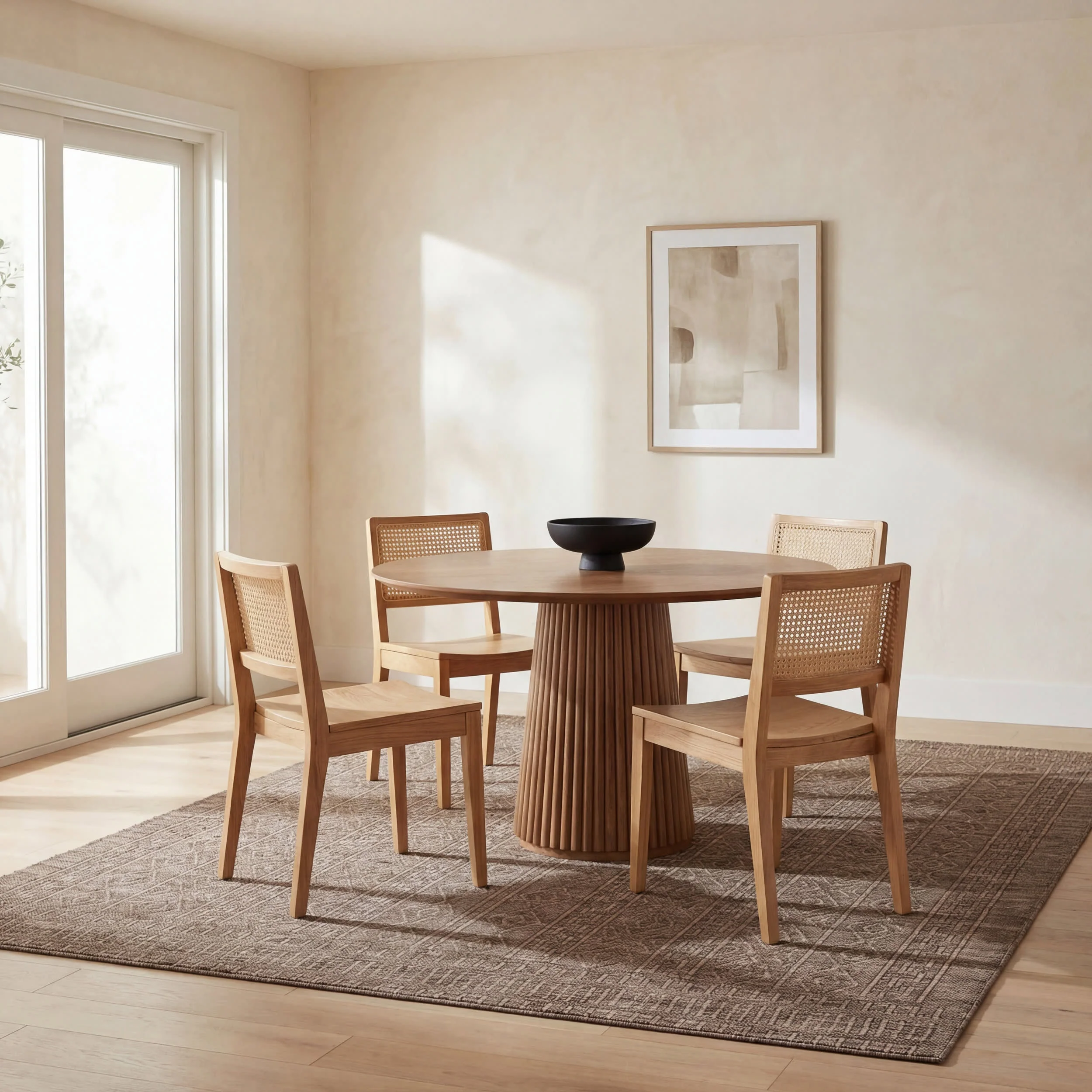 Eiraz Contemporary Solid Indoor/Outdoor Rug | Brown - Image 7