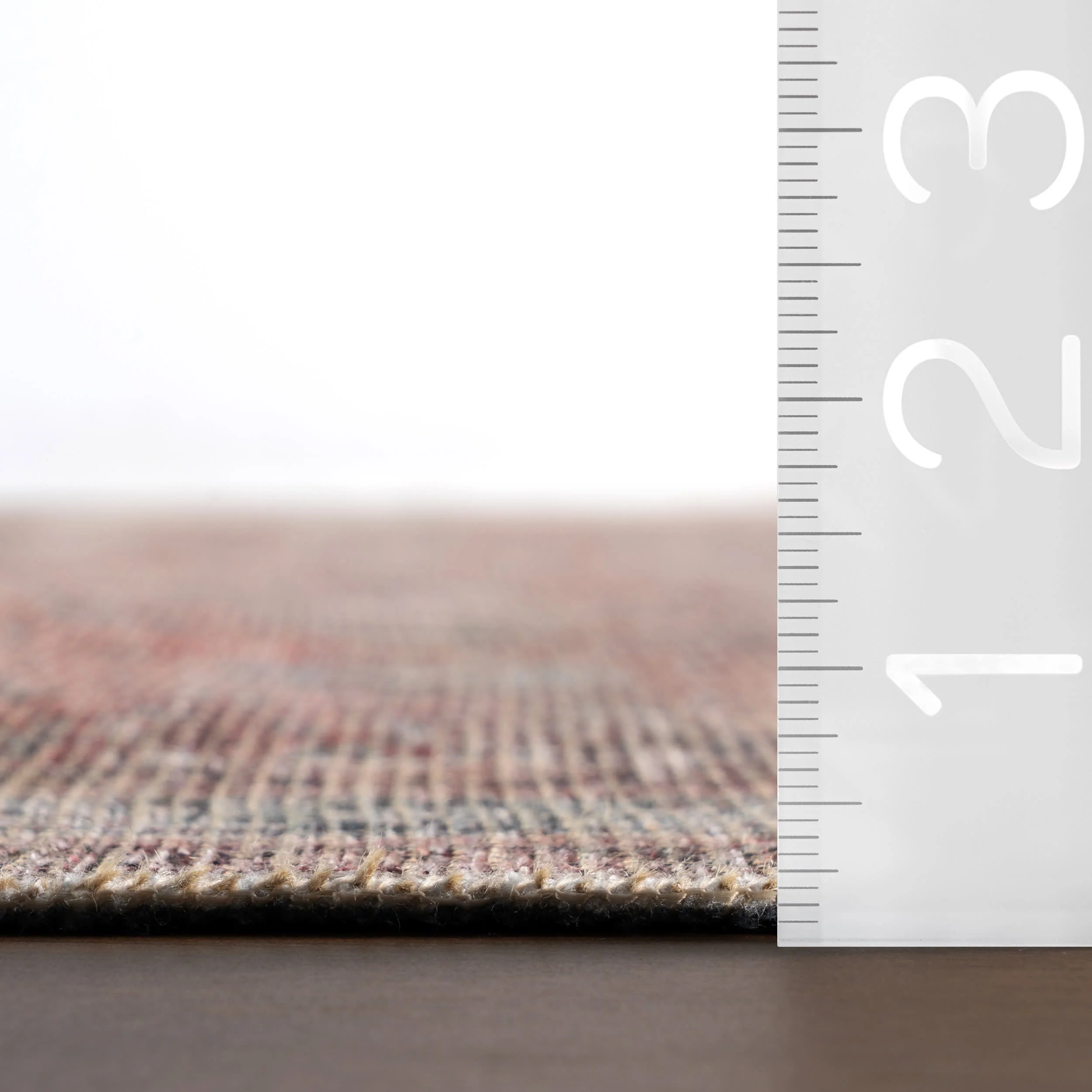 Eirene Antiqued Jute-Blend Rug | Red - Image 5