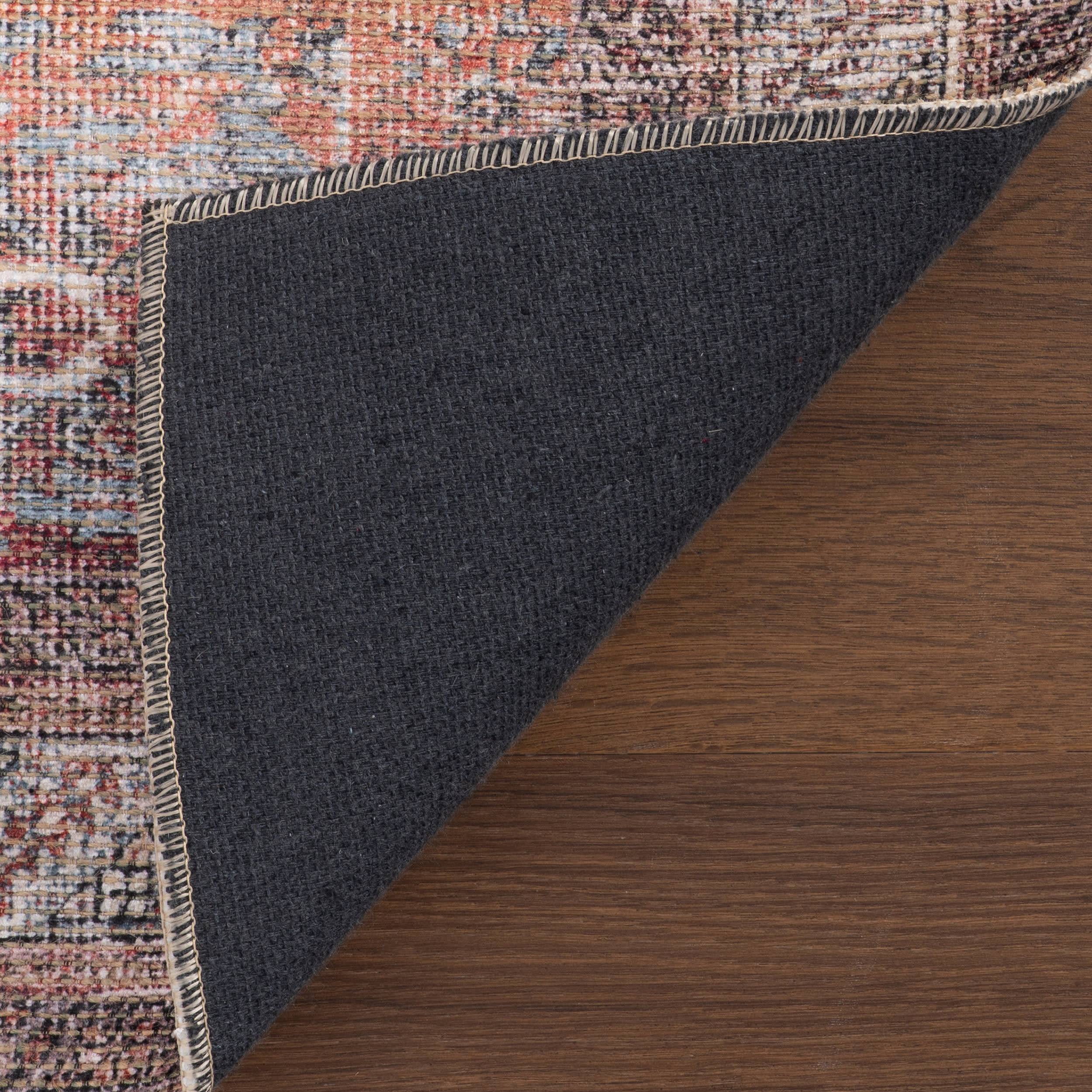 Eirene Antiqued Jute-Blend Rug | Red - Image 6