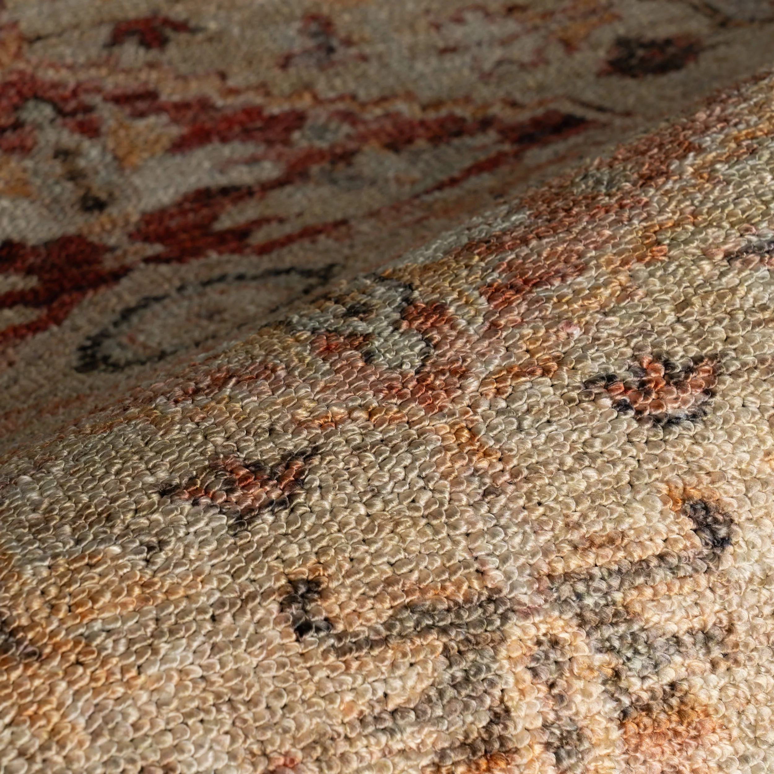 Elarin Traditional Medallion Washable Rug | Red - Image 3