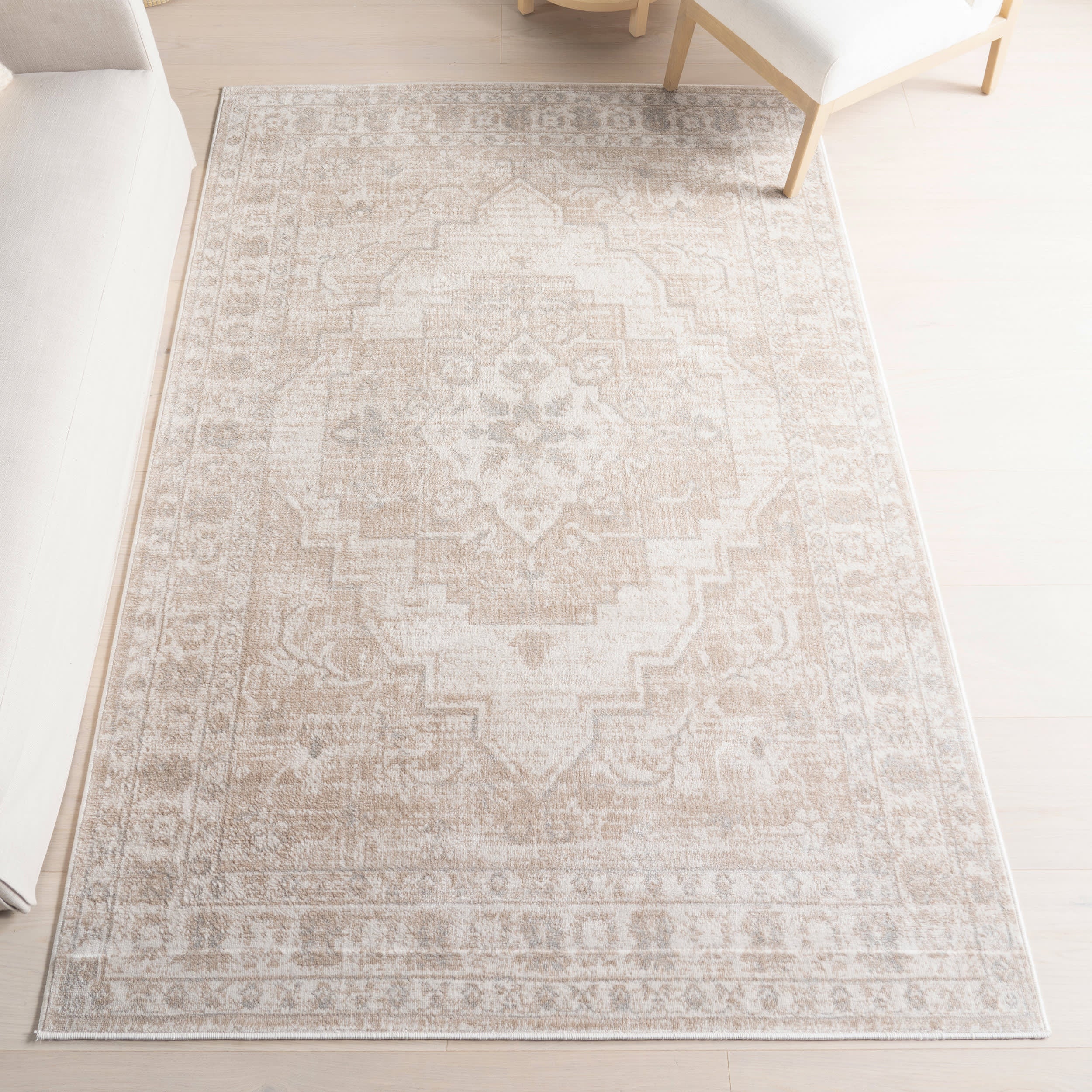 Elisabeth  Medallion Rug | Beige - Image 2