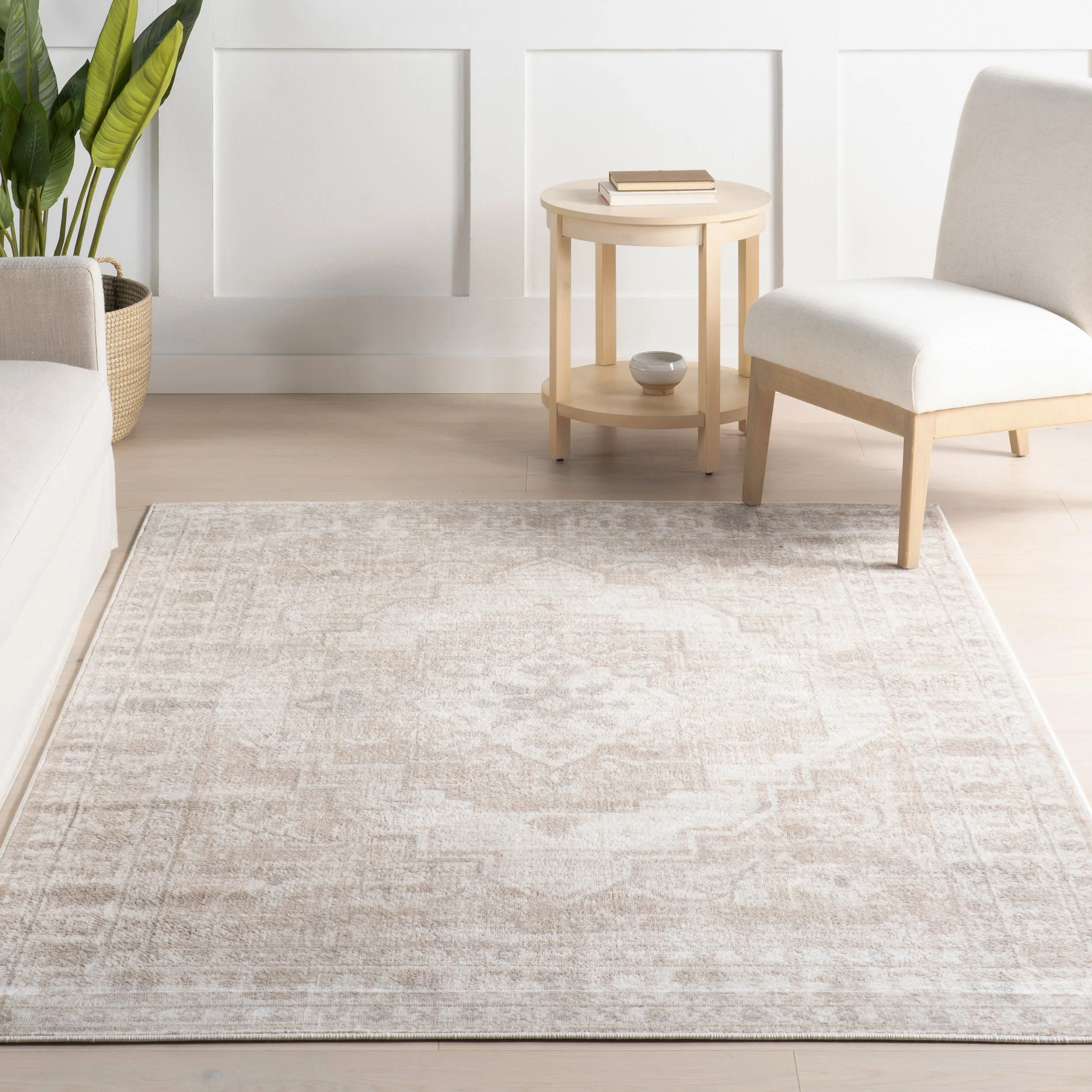 Elisabeth  Medallion Rug | Beige - Image 5