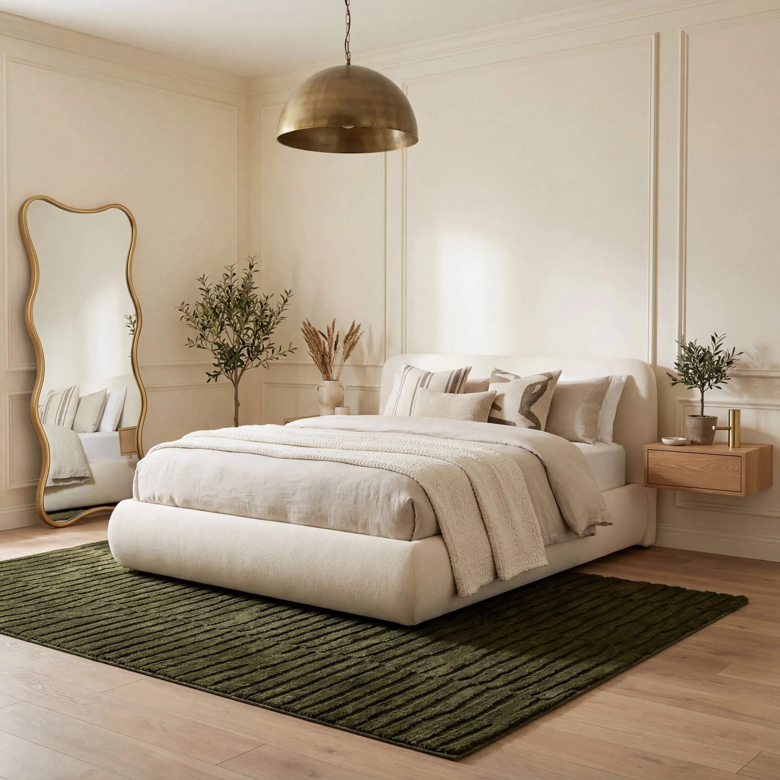 Elisk Solid Cloud Washable Rug | Green - Image 10