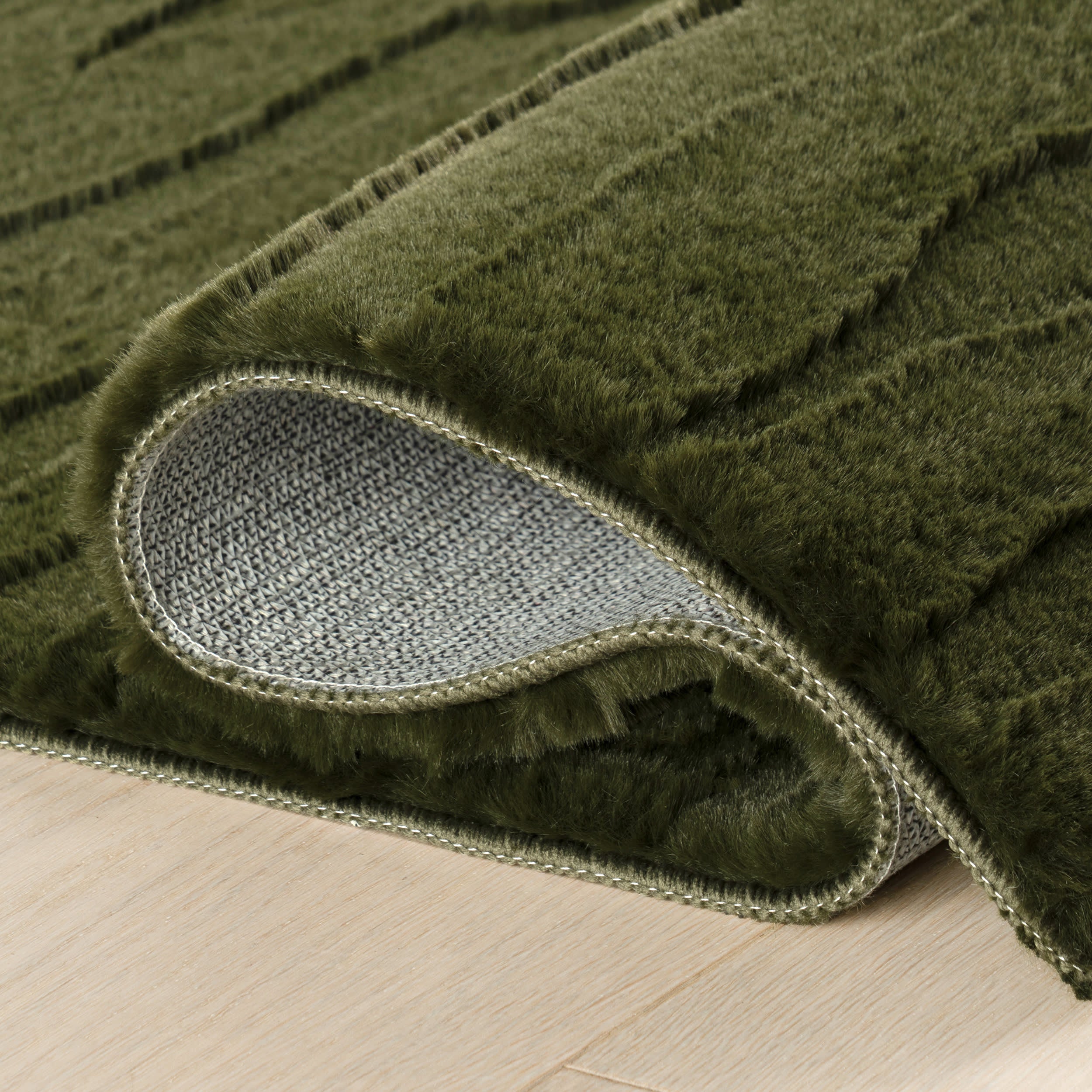 Elisk Solid Cloud Washable Rug | Green - Image 11