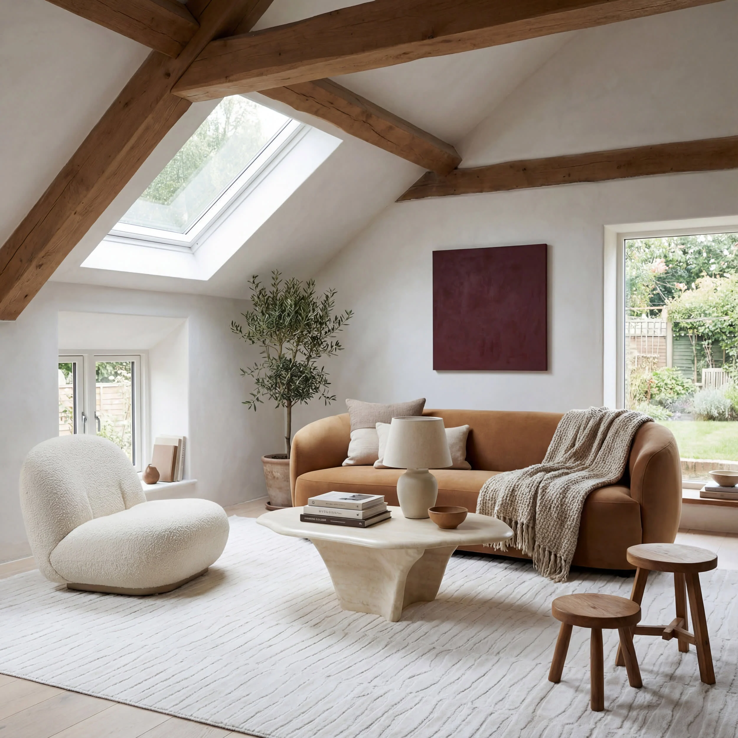 Elisk Solid Cloud Washable Rug | Off White - Image 2